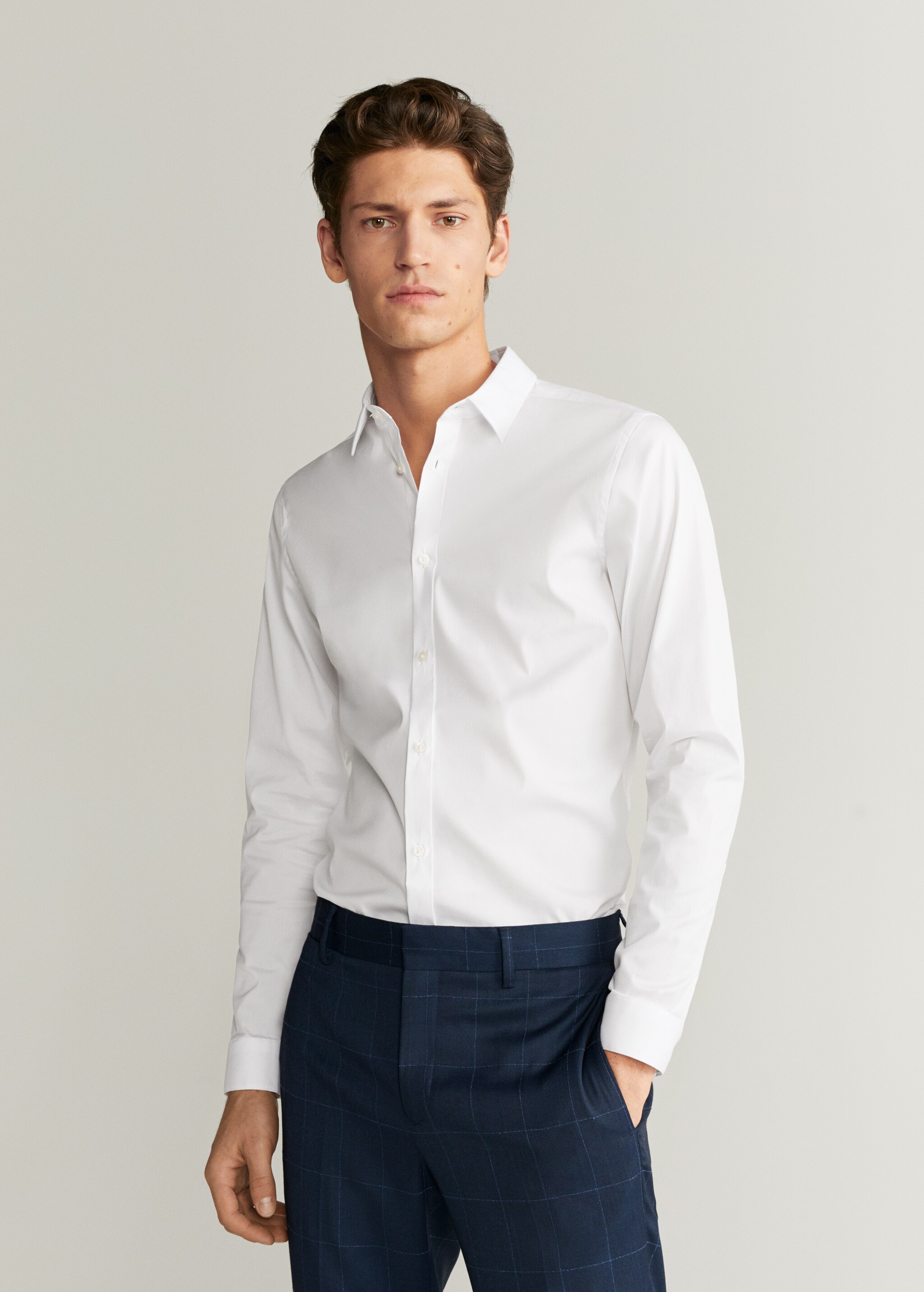 Camisa Tailored super slim fit algodón - Detalle del artículo 1