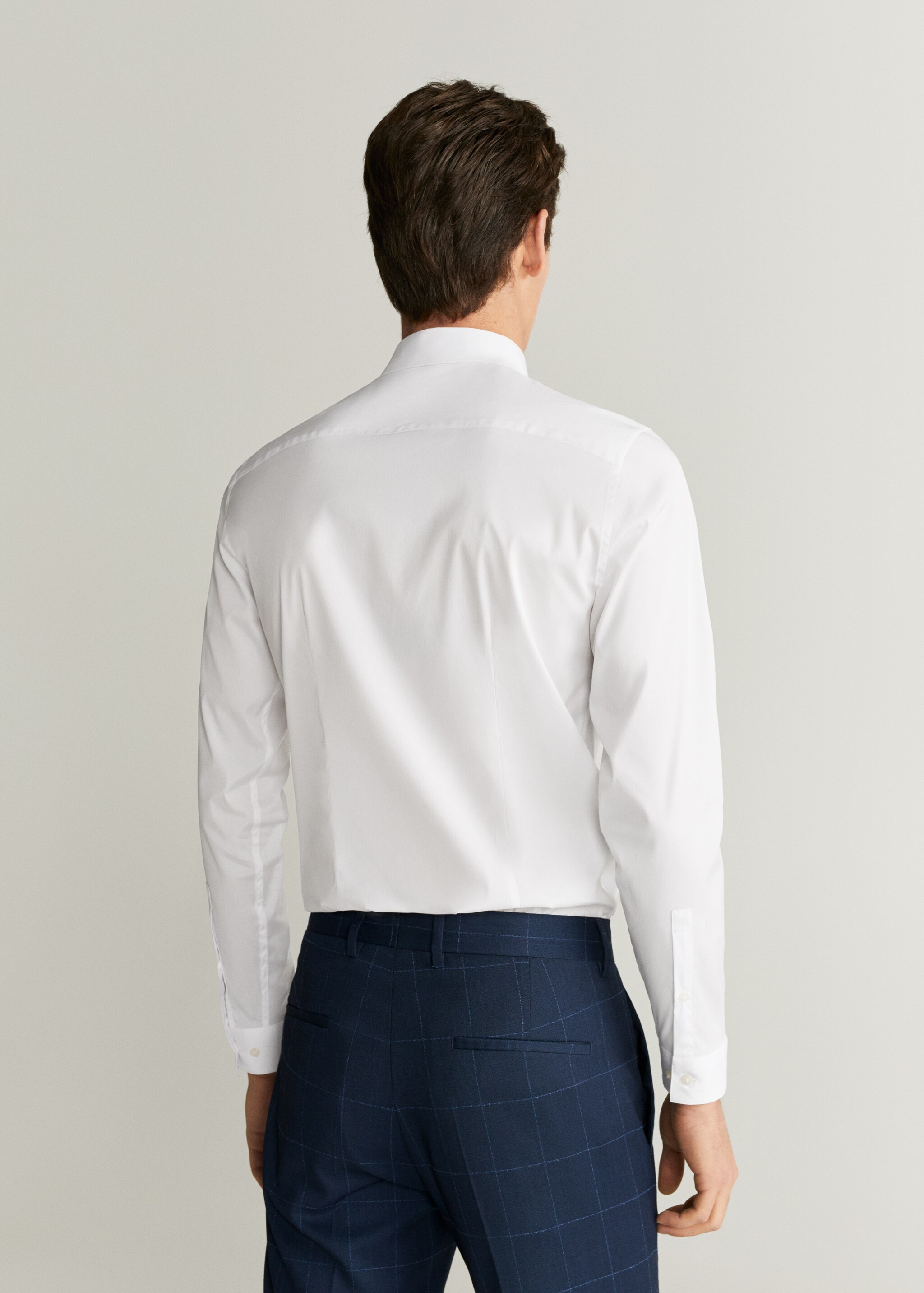 Camisa Tailored super slim fit algodón - Reverso del artículo