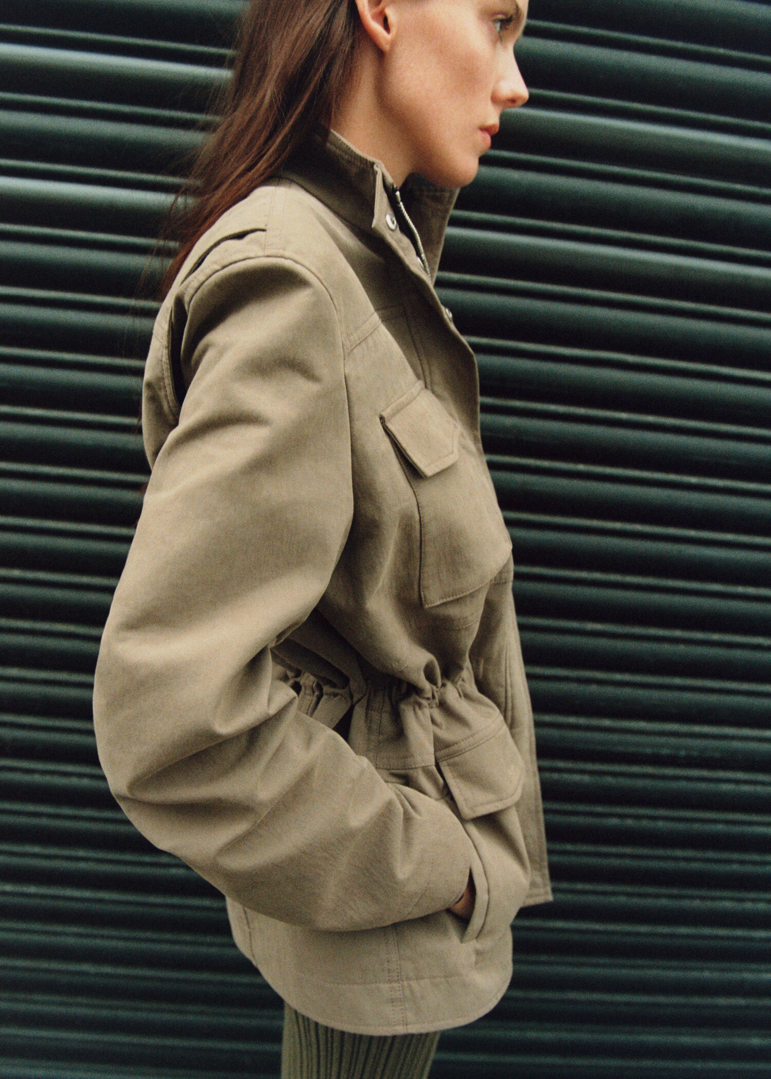 Parka bolsillos cuello alto - Detalle del artículo 4