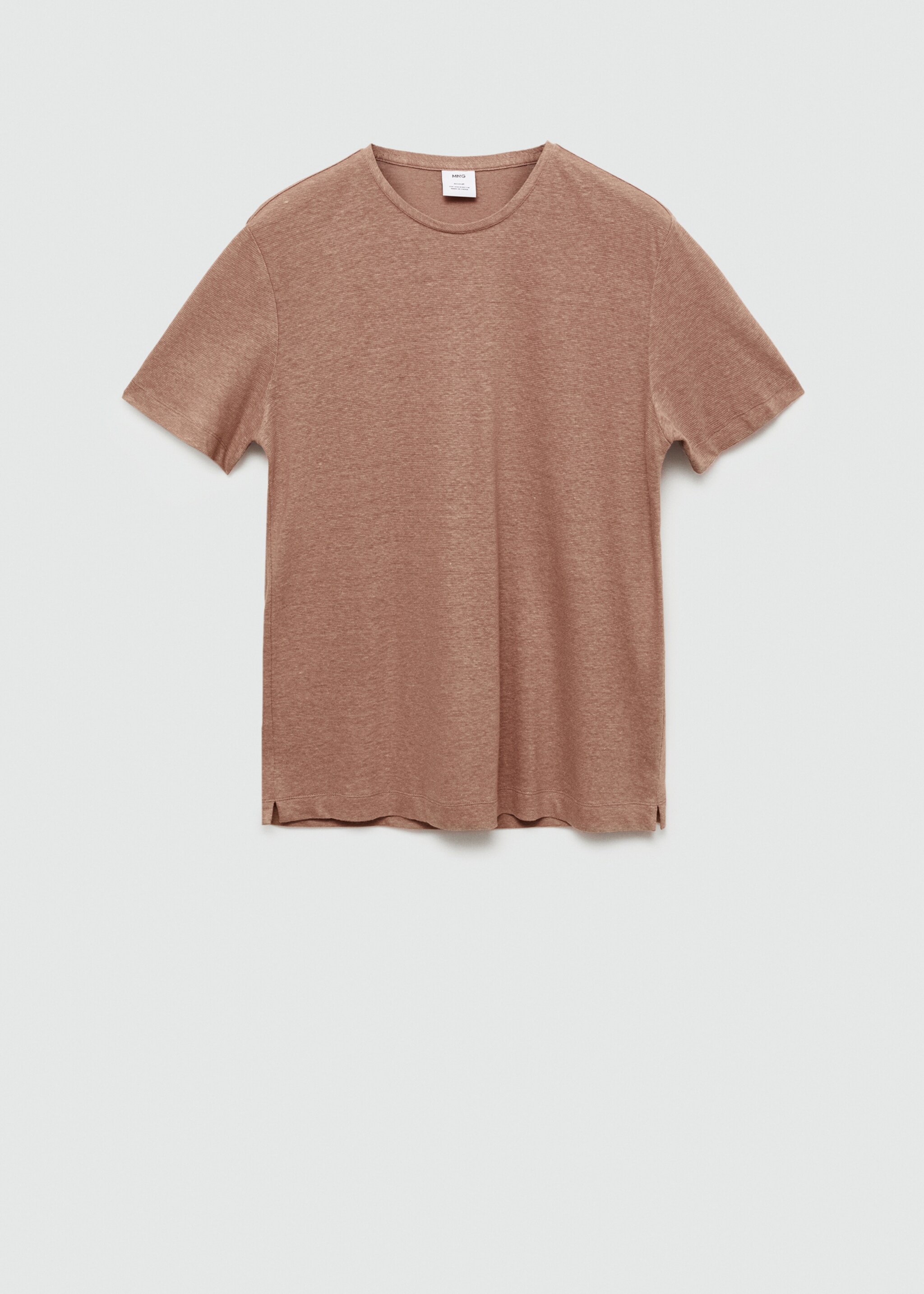 Regular-fit linen t-shirt - Article without model