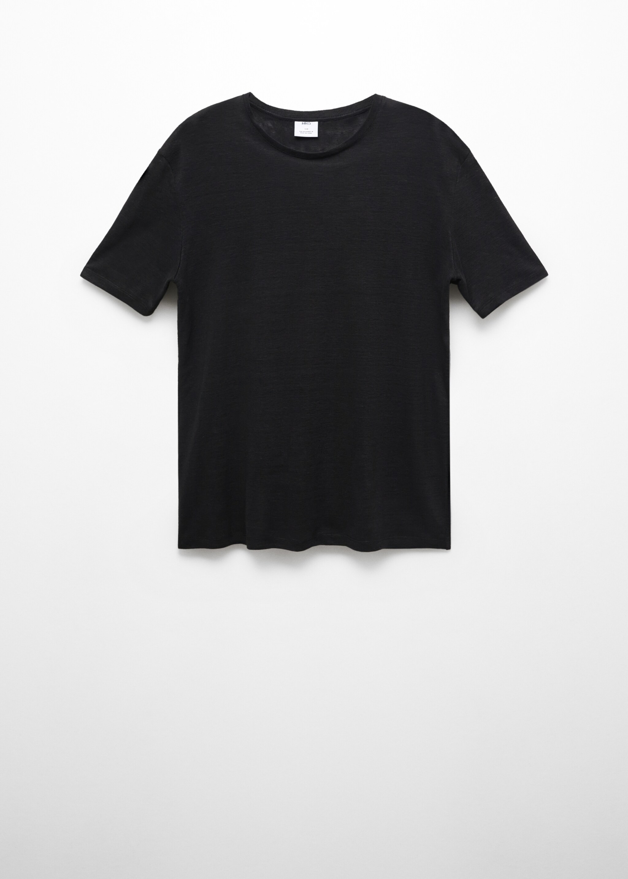 Regular-fit linen t-shirt - Article without model