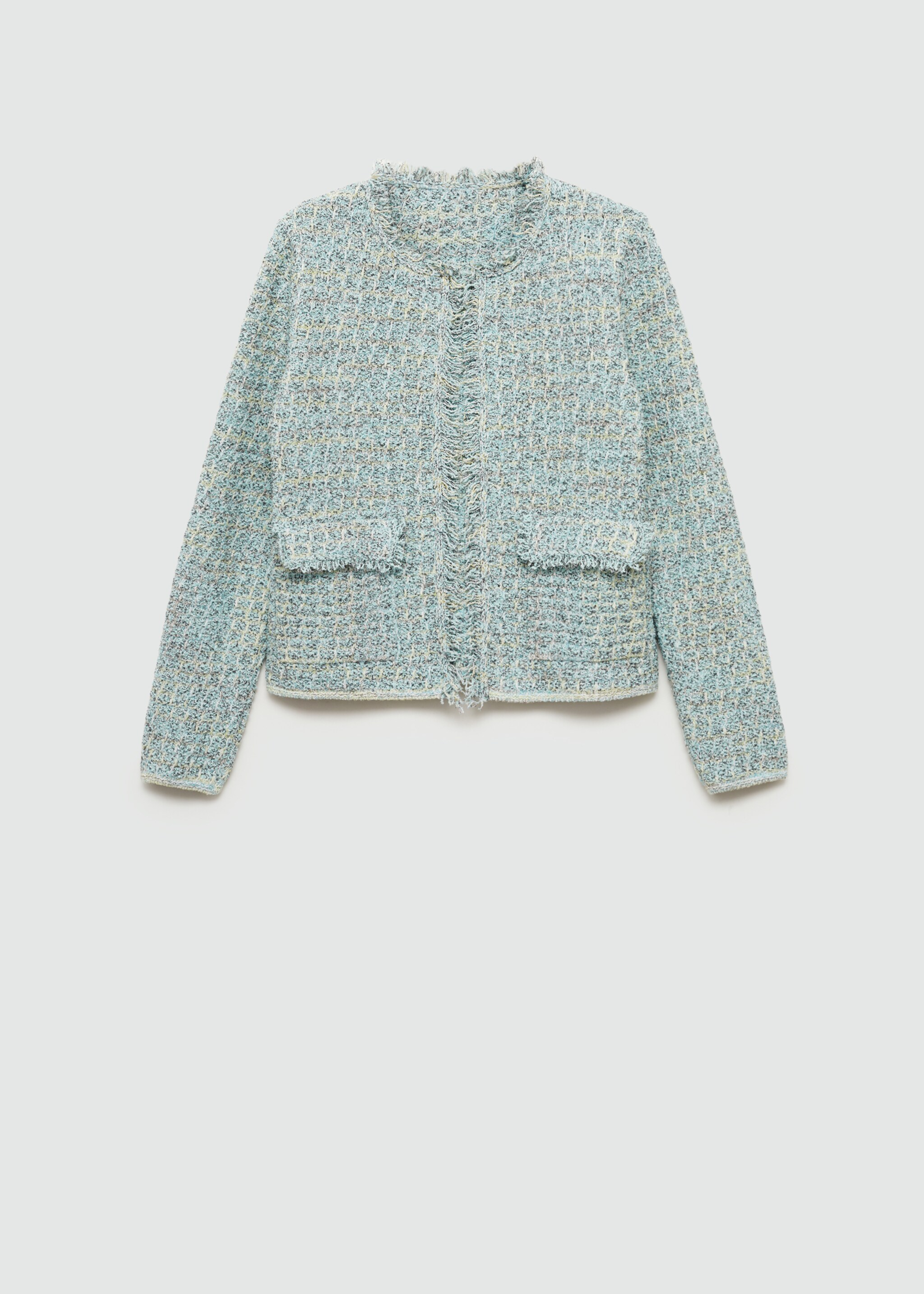 Tweed jasje met gerafelde afwerkingen - Artikel zonder model