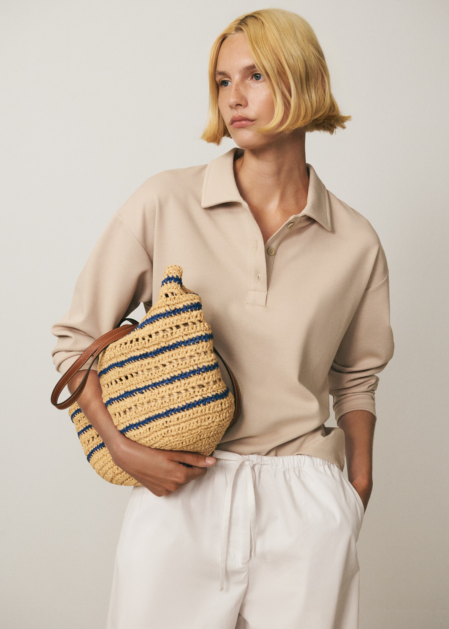 Bolso capazo fibra natural - Plano general