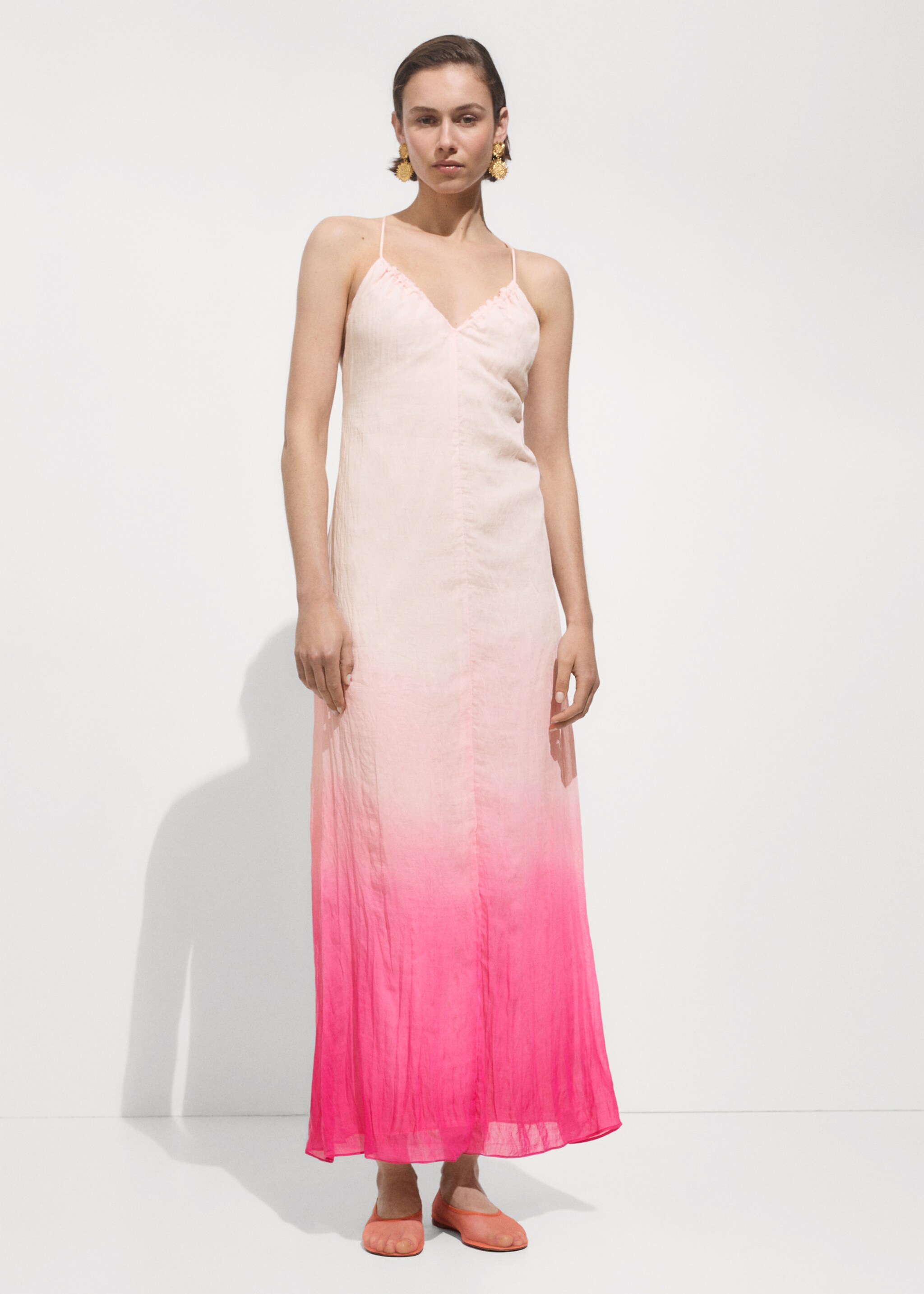 Printed lyocell dress - General plane