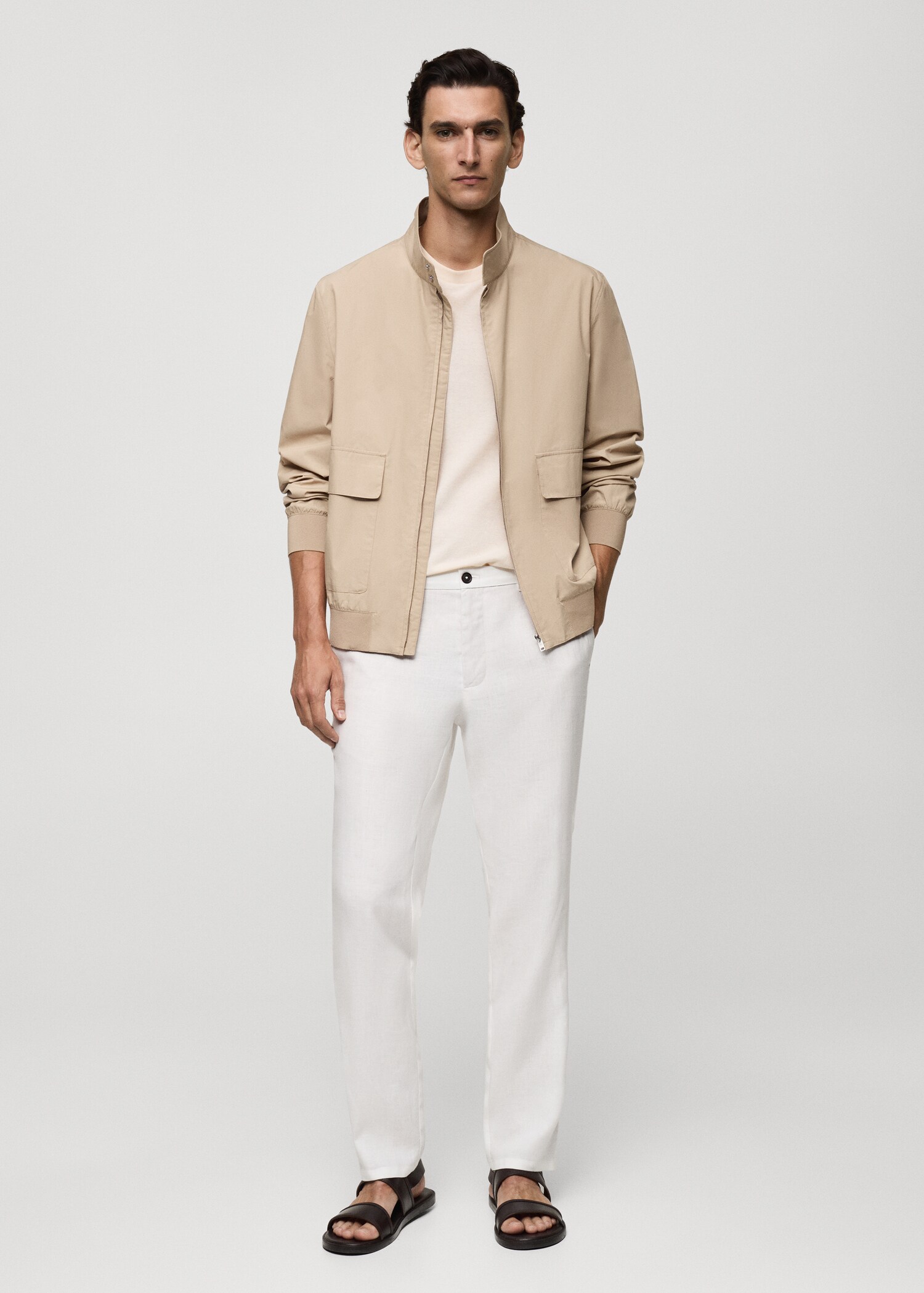 Veste 100 % coton poches - Plan général