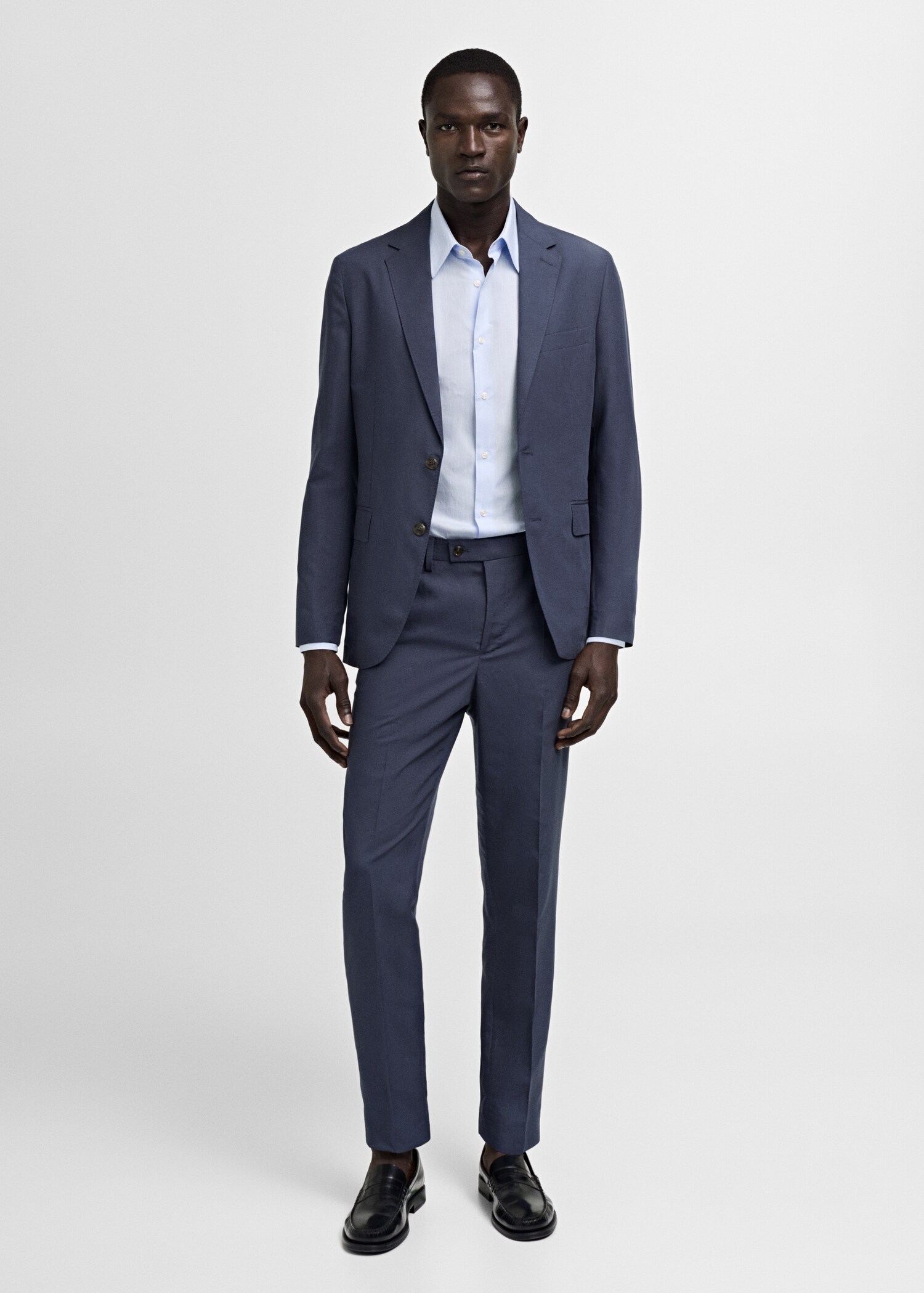 Stretch-fabric slim-fit suit pants - General plane
