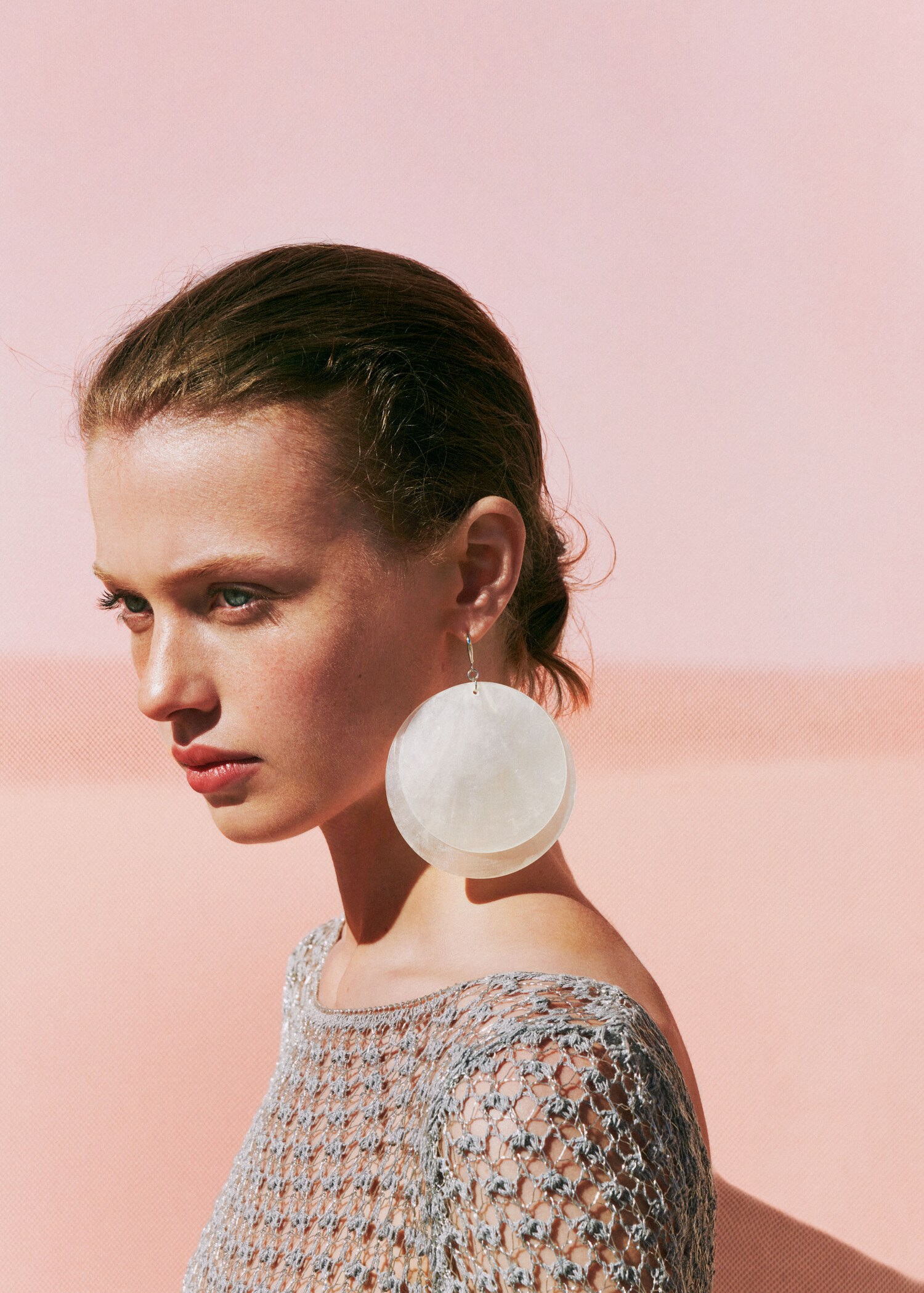 Shell pendant earrings - General plane