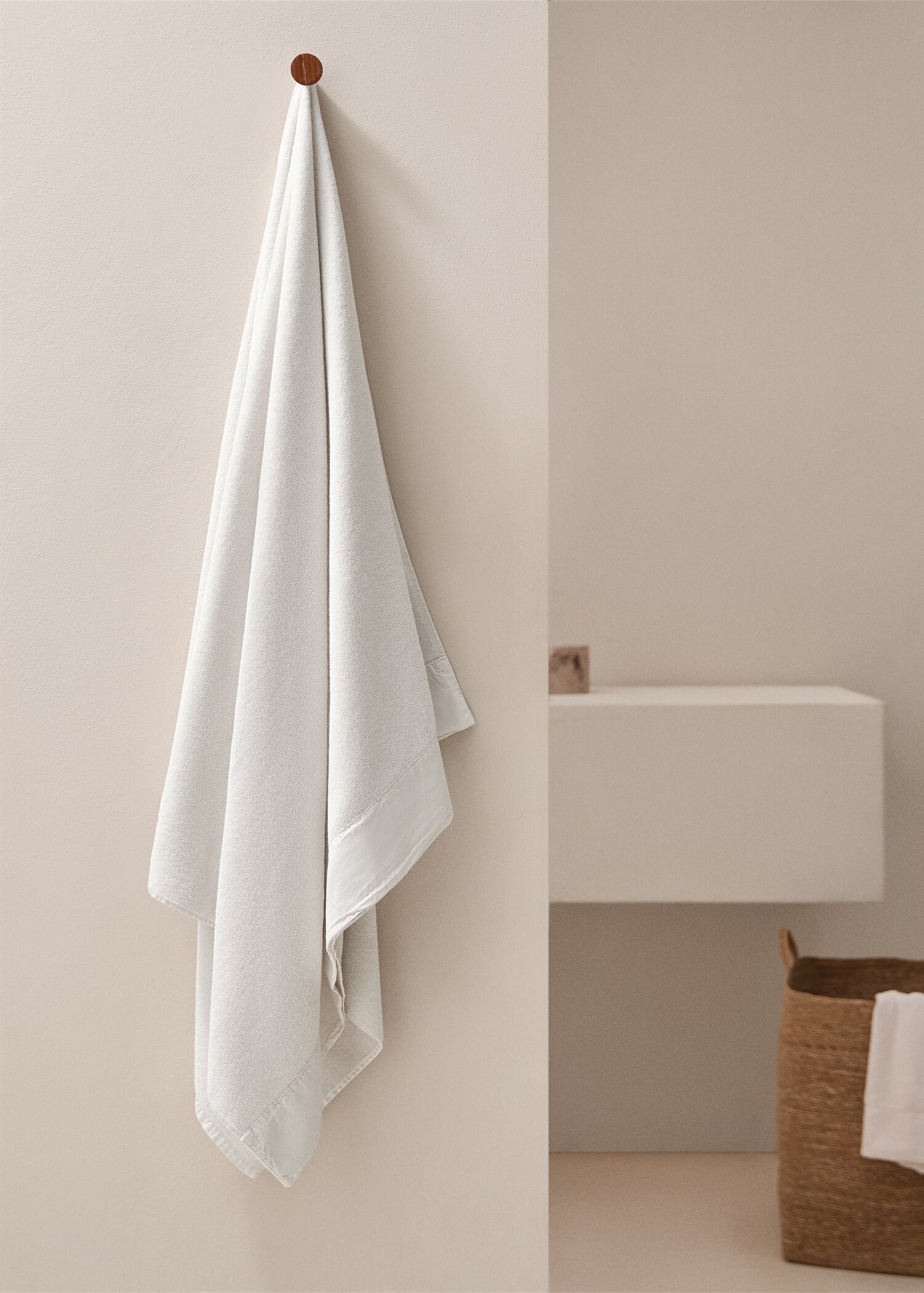 Drap bain coton texturé 90x150 cm - Plan général