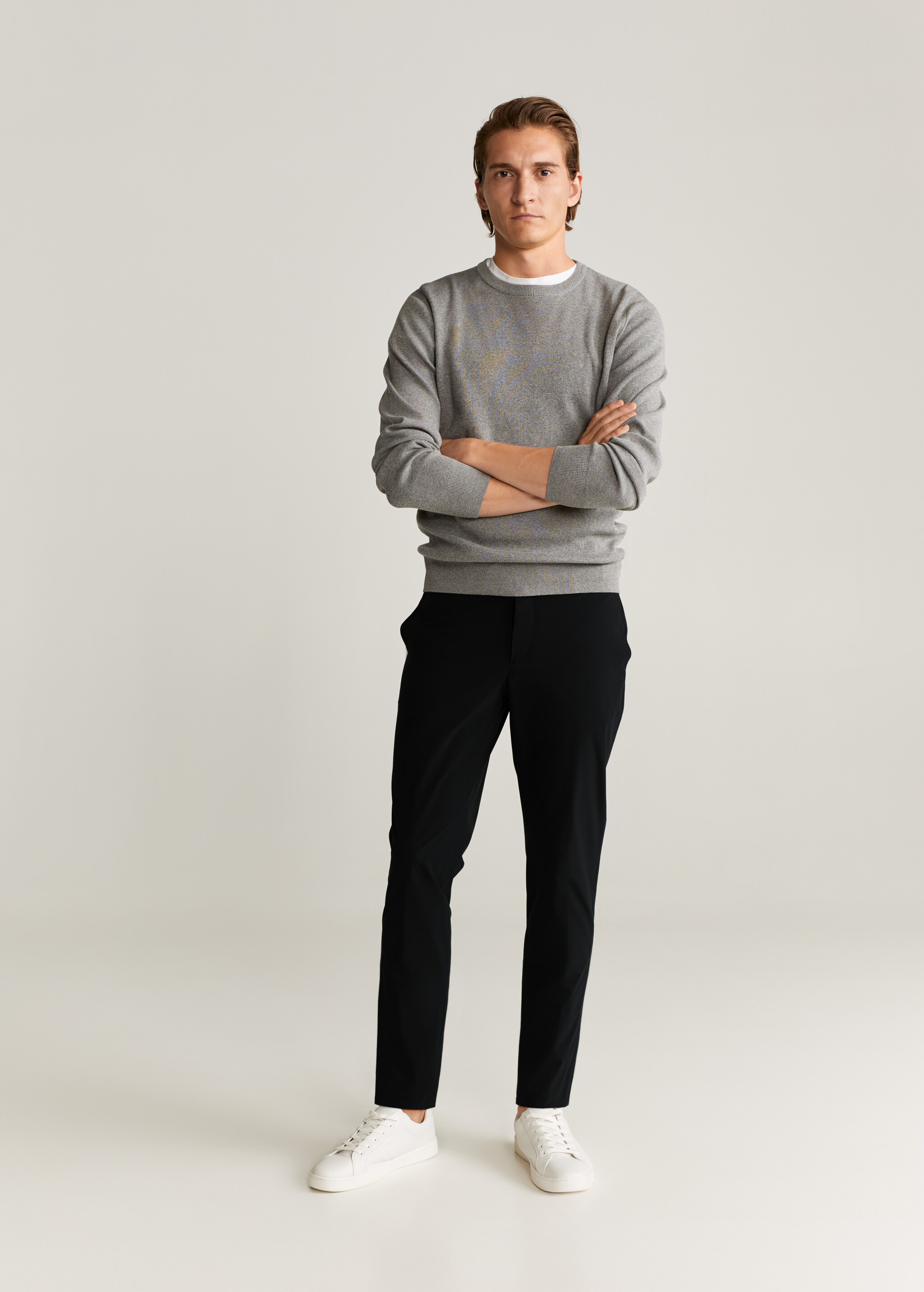 Americana traje slim fit tejido comfort strech - Plano general