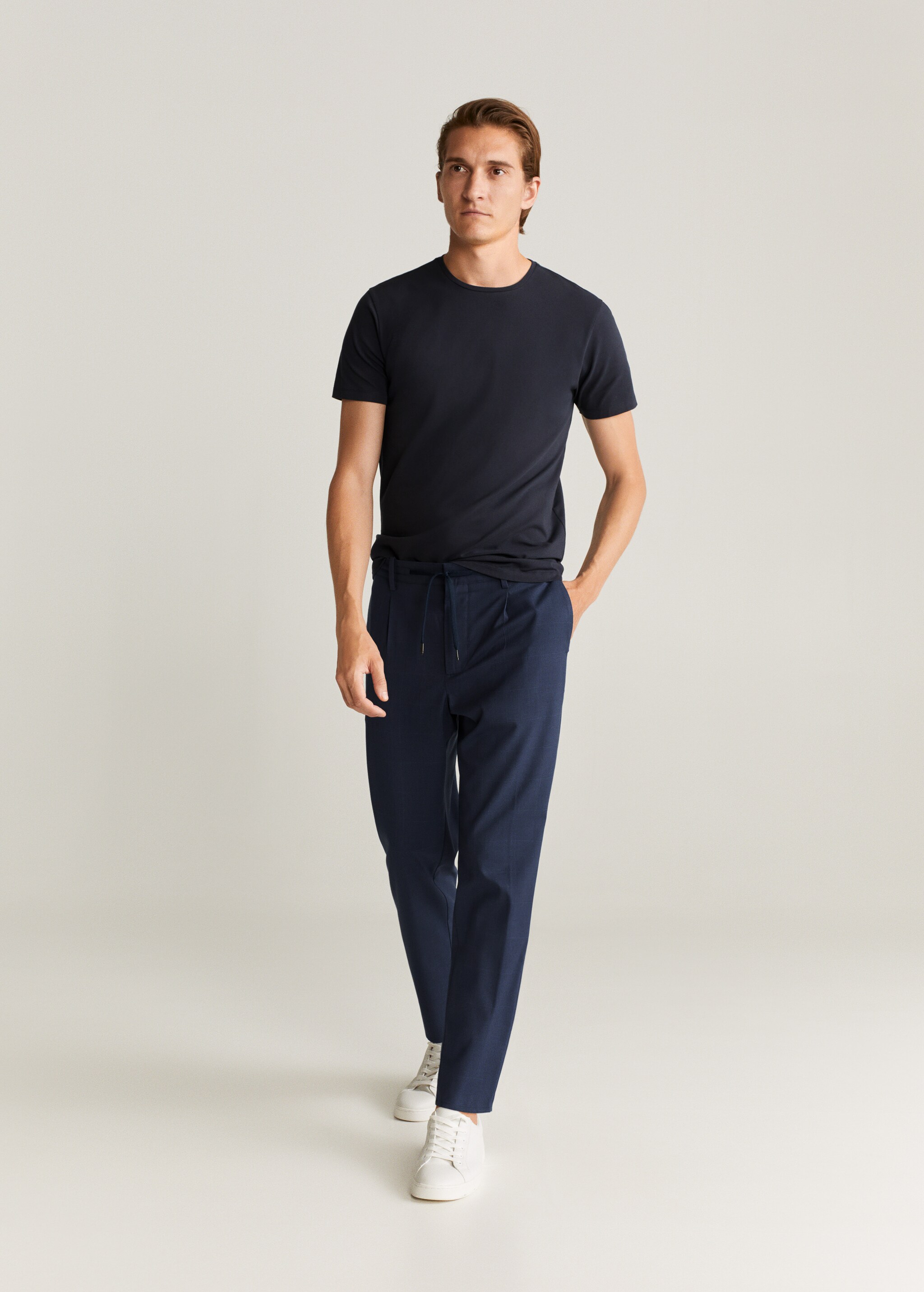 Oblekové sako slim fit ze lněné směsi - Celkový náhled