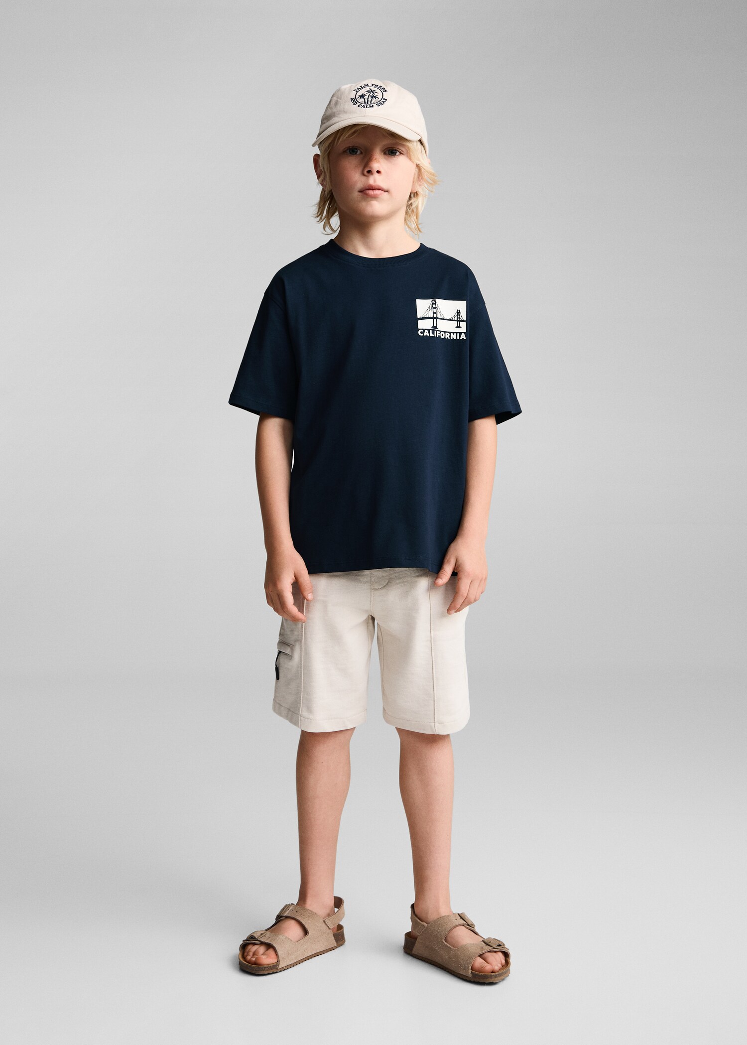 Bedrucktes Baumwoll-T-Shirt - Allgemeine Ansicht