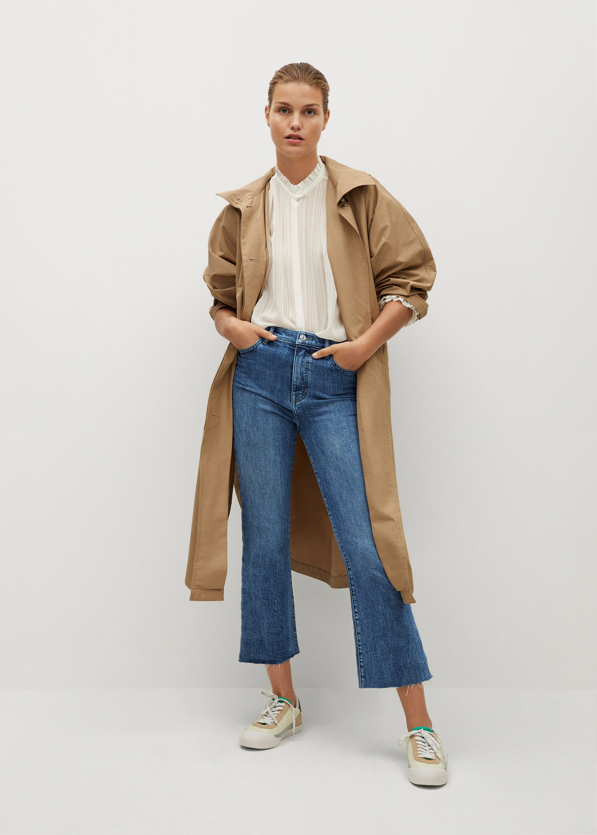 Kurze Flared-Jeans - Allgemeine Ansicht
