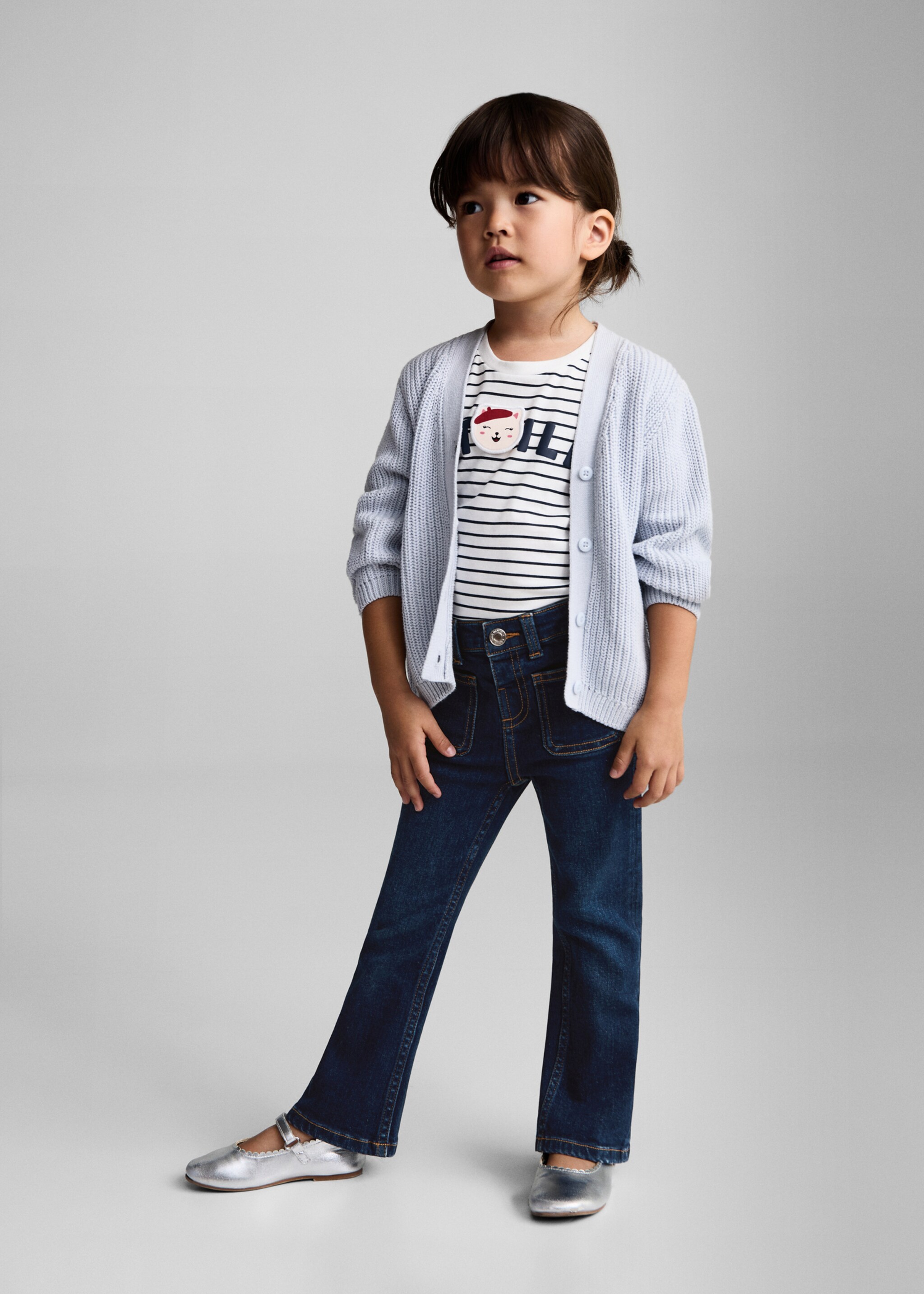 Flared Jeans - Allgemeine Ansicht, Dunkelblau. Ref: 77003274-00.
