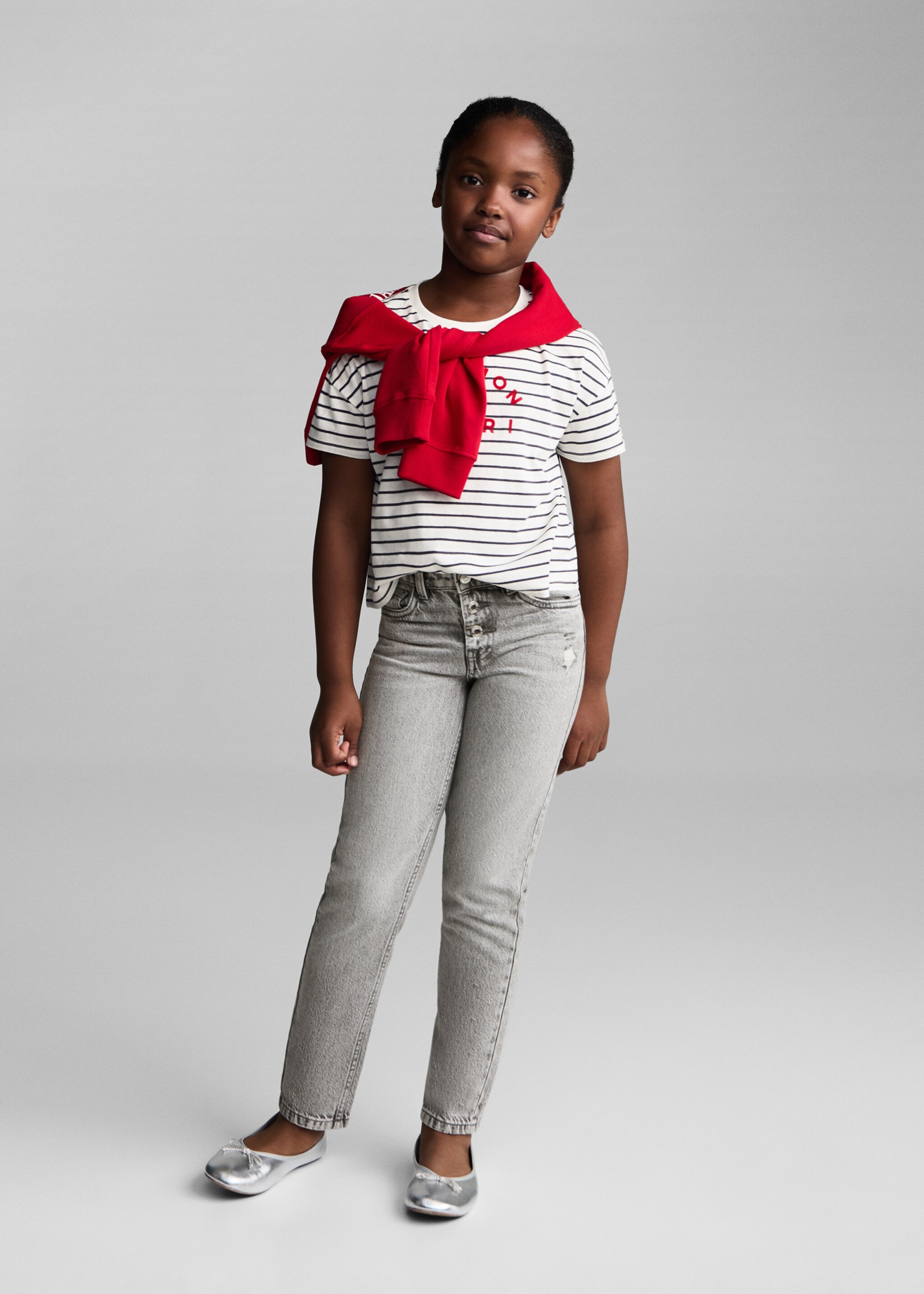 Mom-fit jeans - General plane, Denim Grey. Ref: 77003275-00.