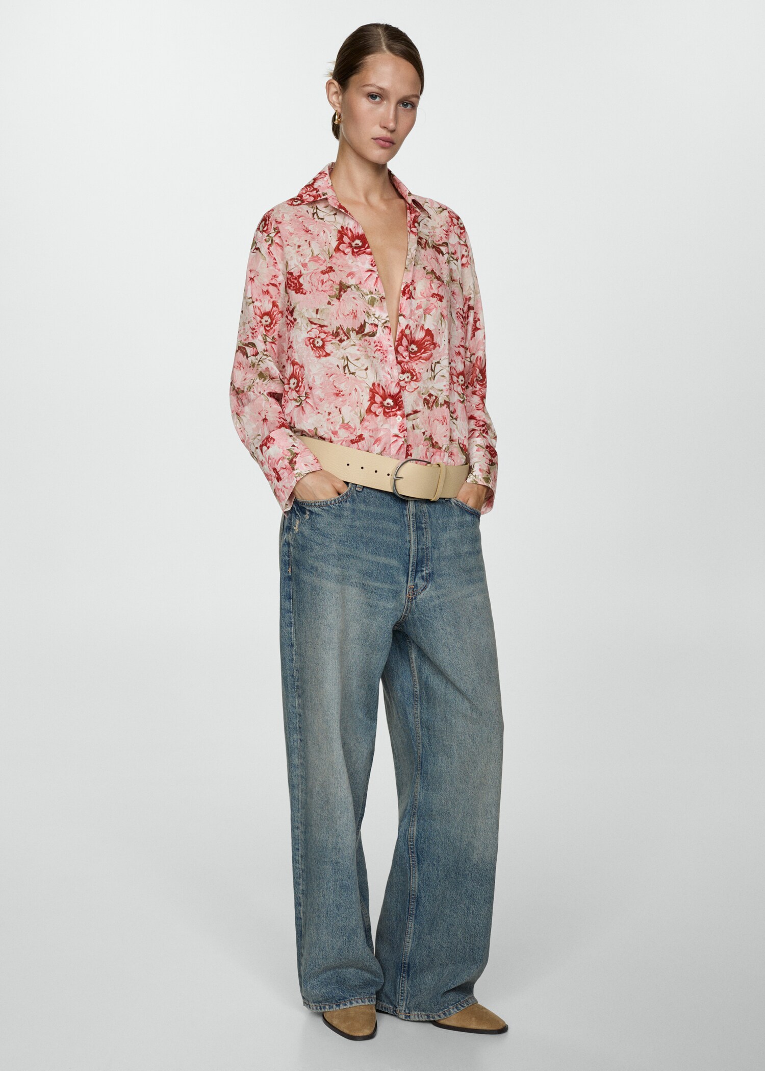 Chemise imprimée coton - Plan général
