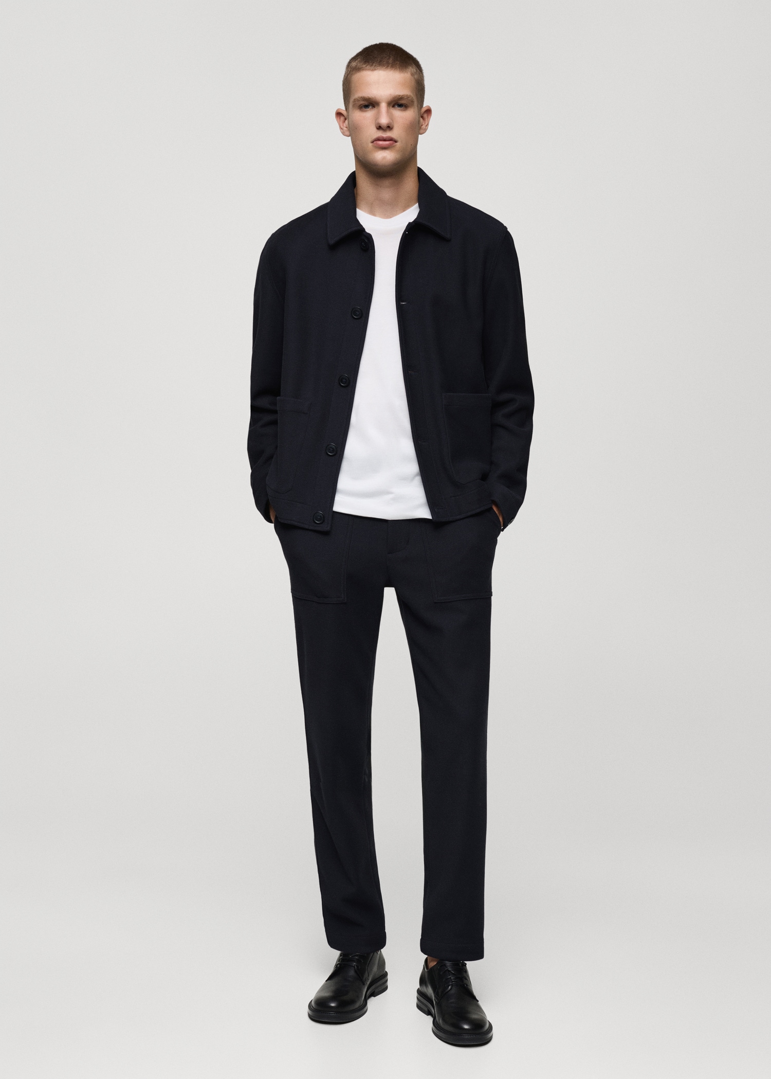 Sobrecamisa twill cotó butxaques - Pla general