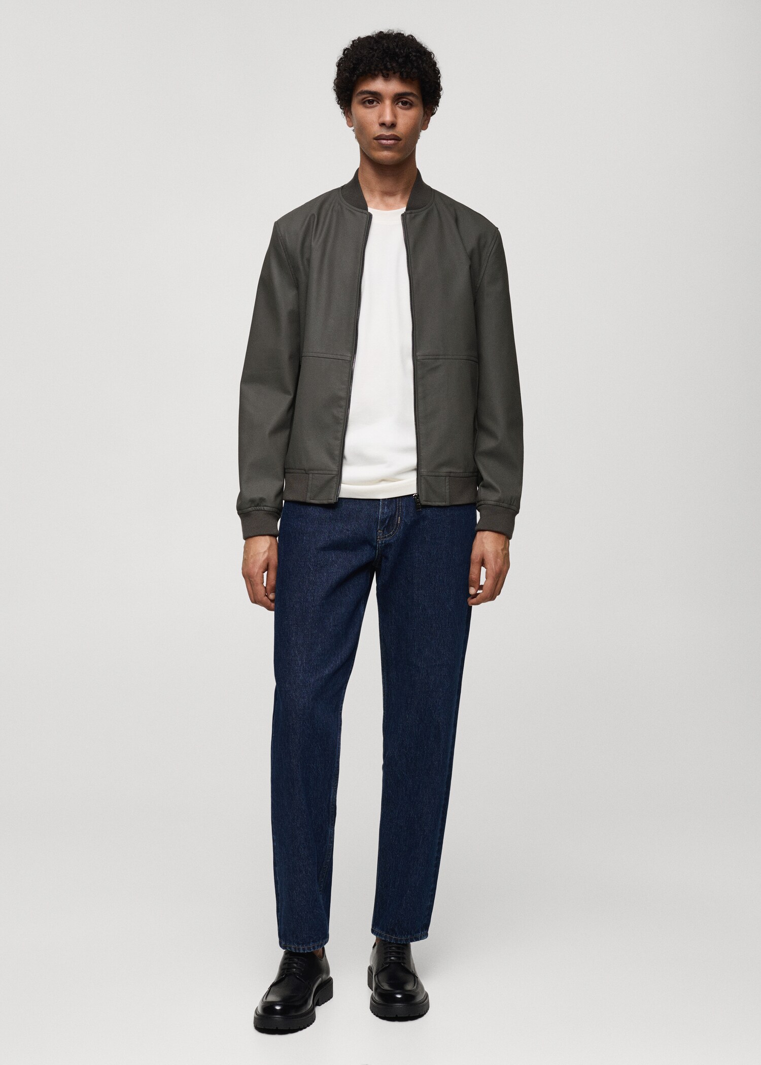 Veste bomber simili-cuir - Plan général