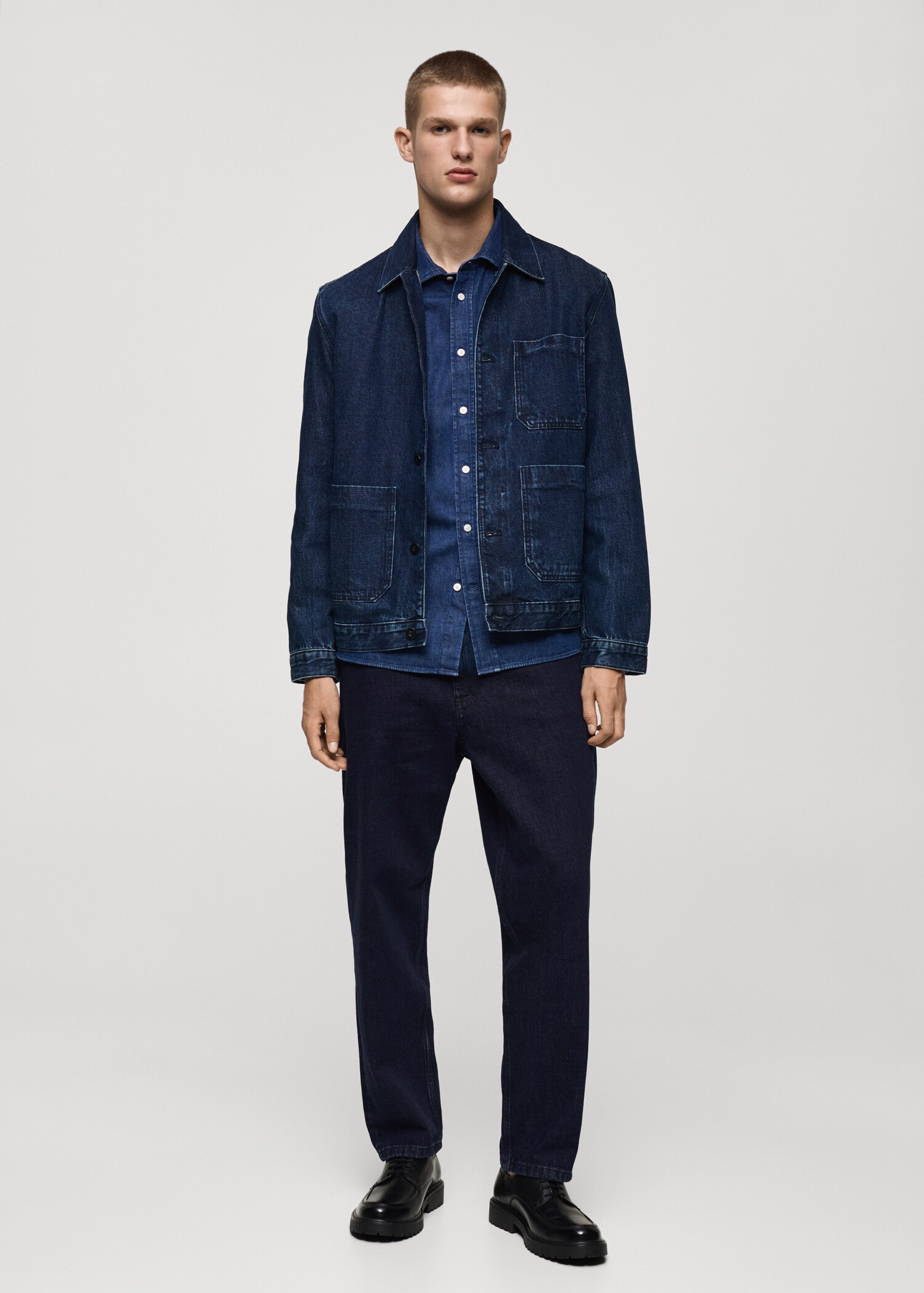 Jeans relaxed fit mörk tvätt - Allmän bild