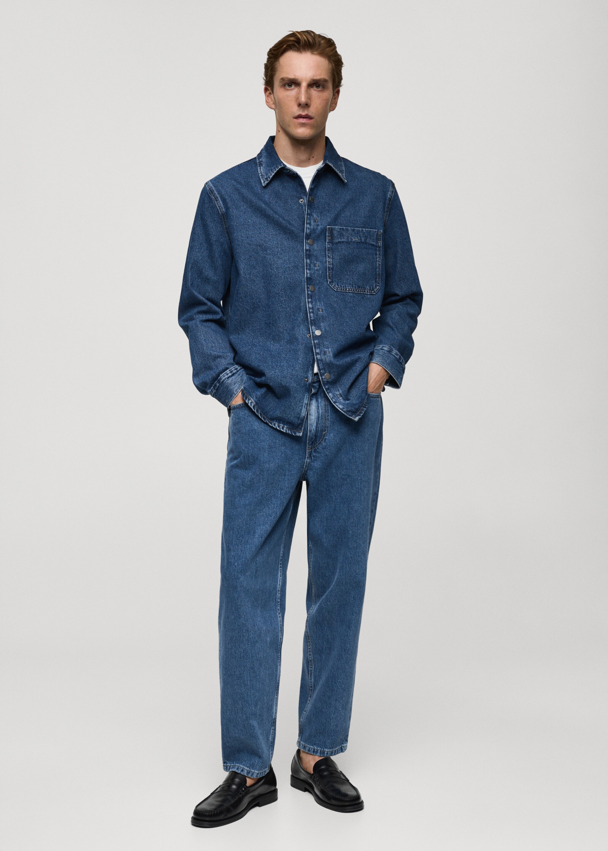 Krótkie jeansy relaxed fit - Plan ogólny