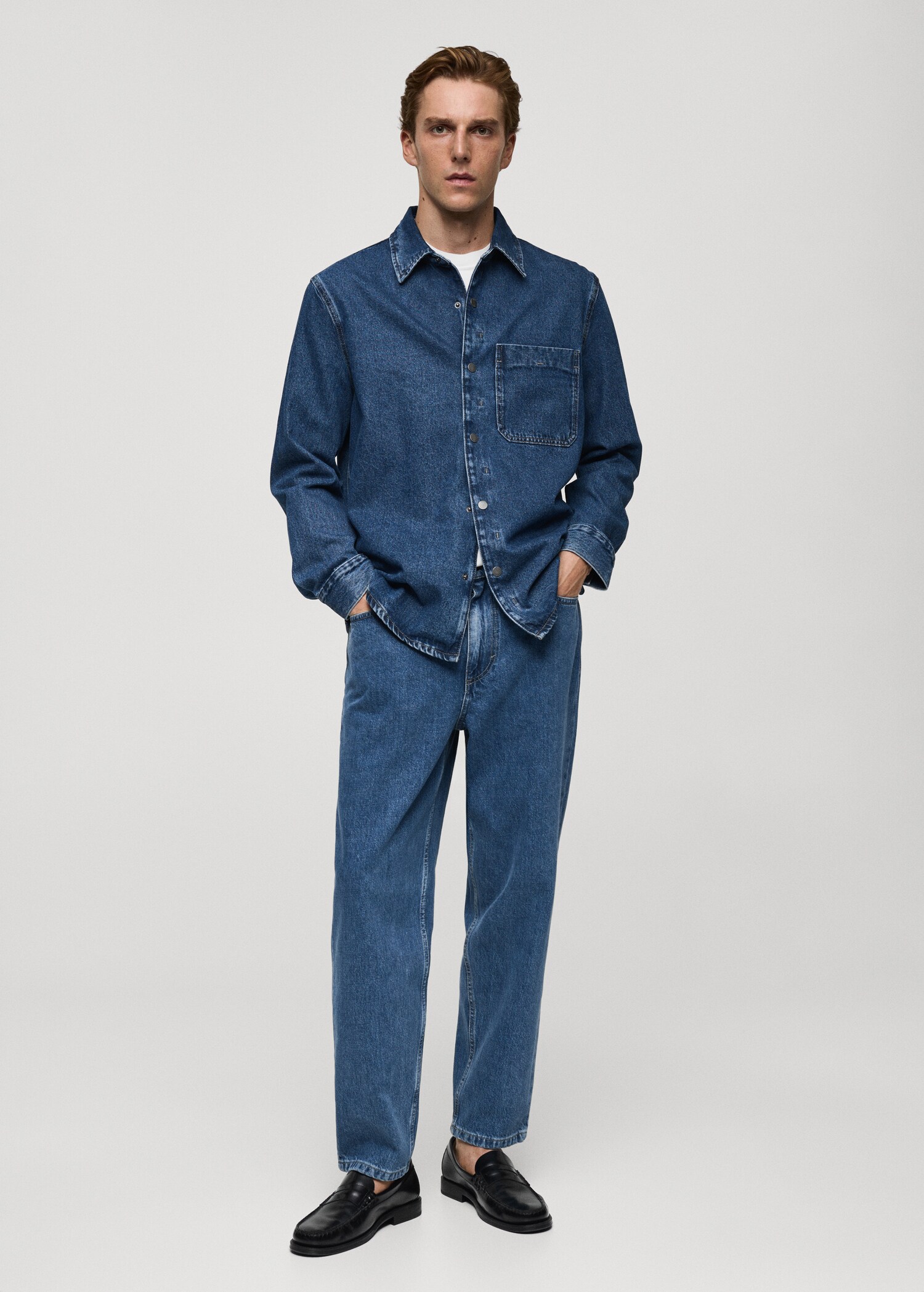Relaxed Fit-Jeans in Cropped-Länge - Allgemeine Ansicht