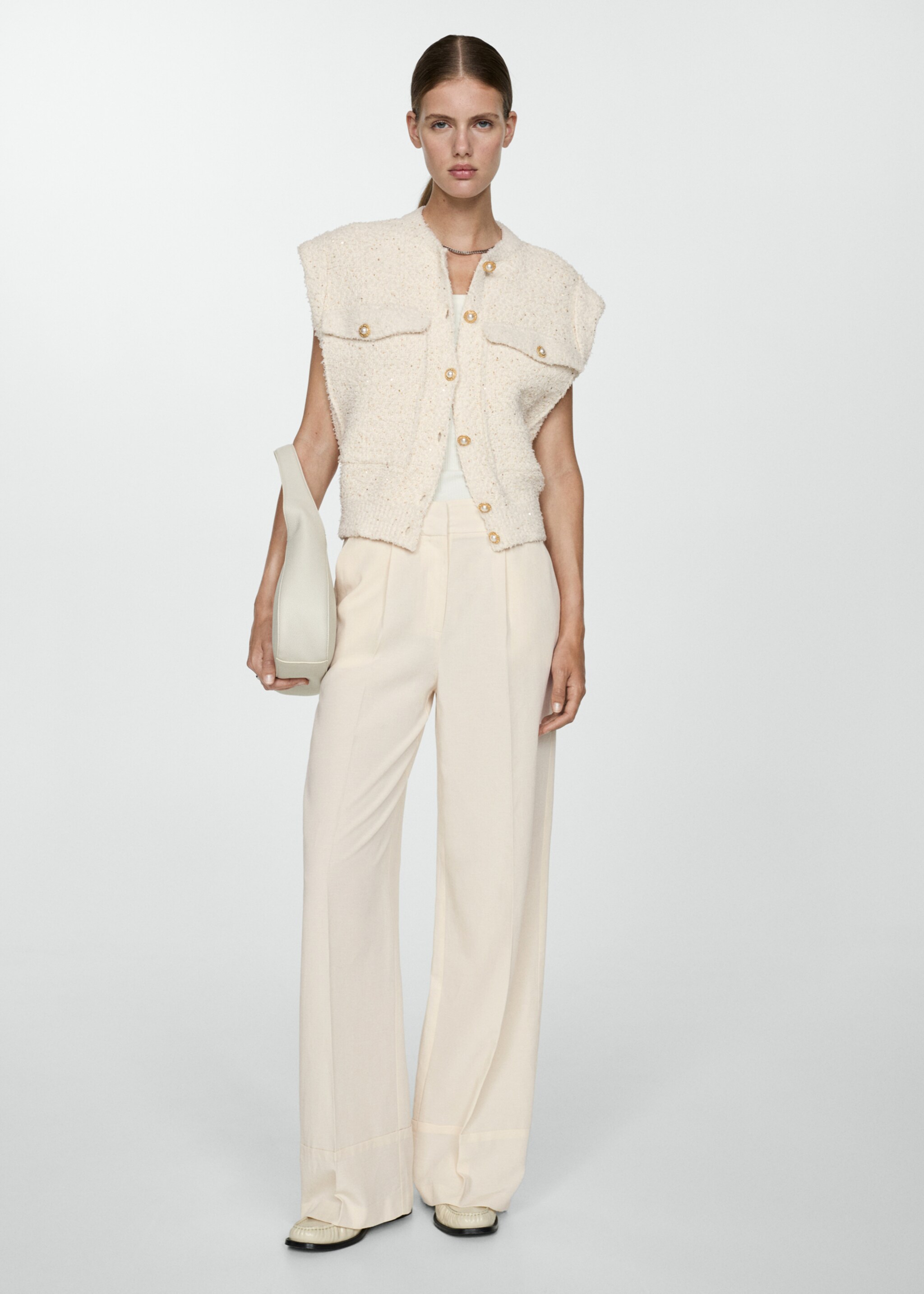 Straight lyocell trousers - General plane