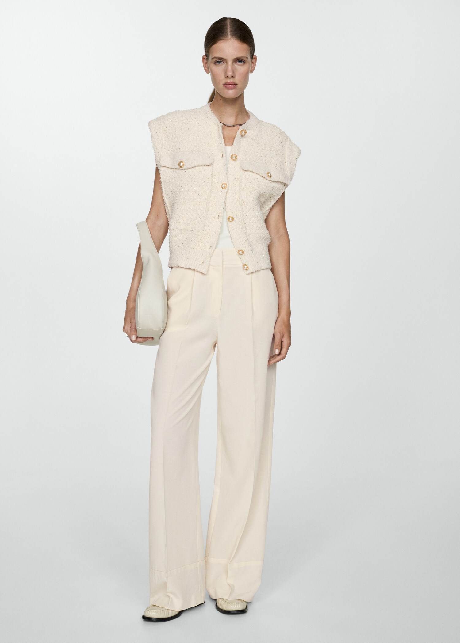 Straight lyocell trousers - General plane
