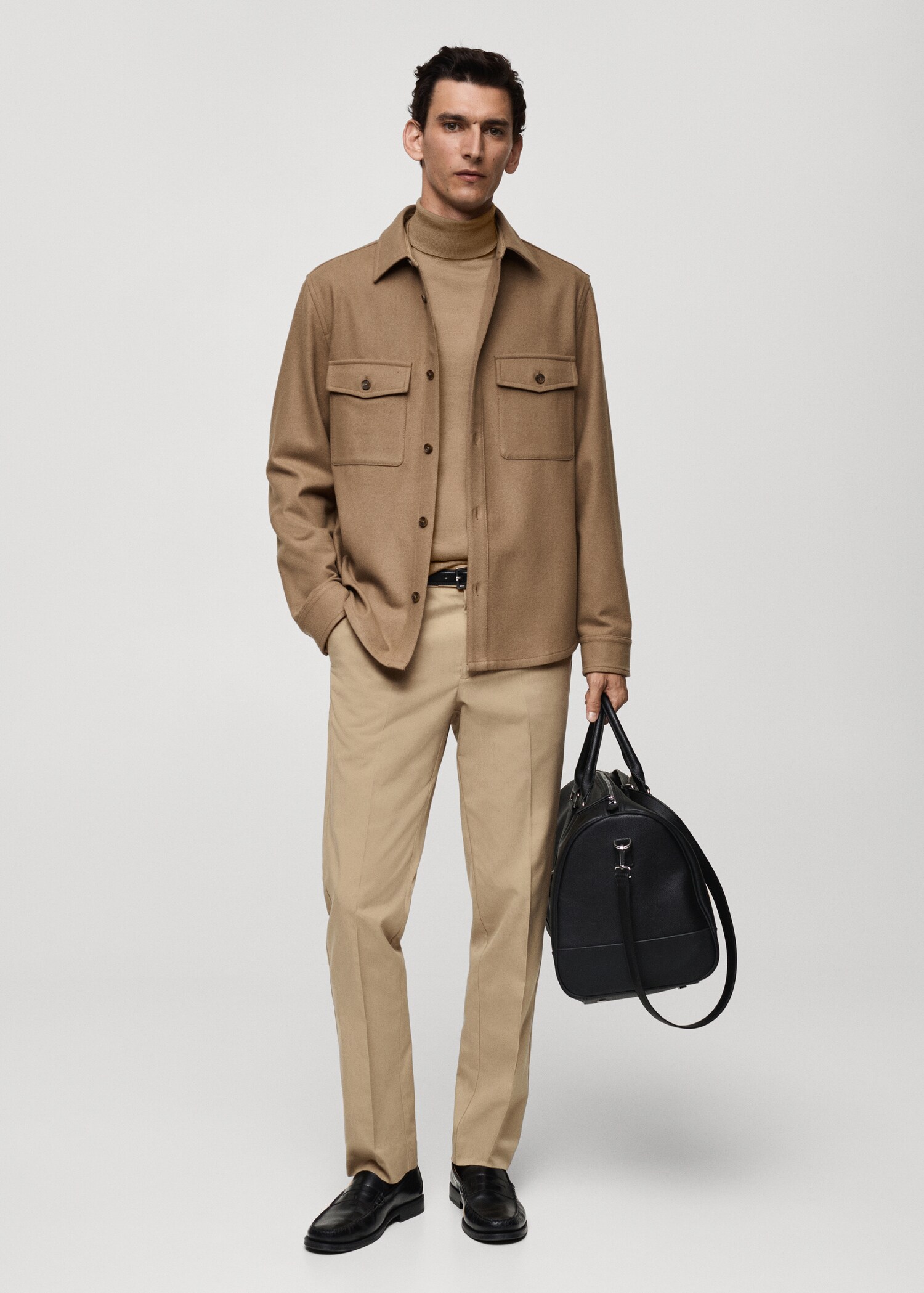 Woll-Overshirt mit Taschen - Allgemeine Ansicht