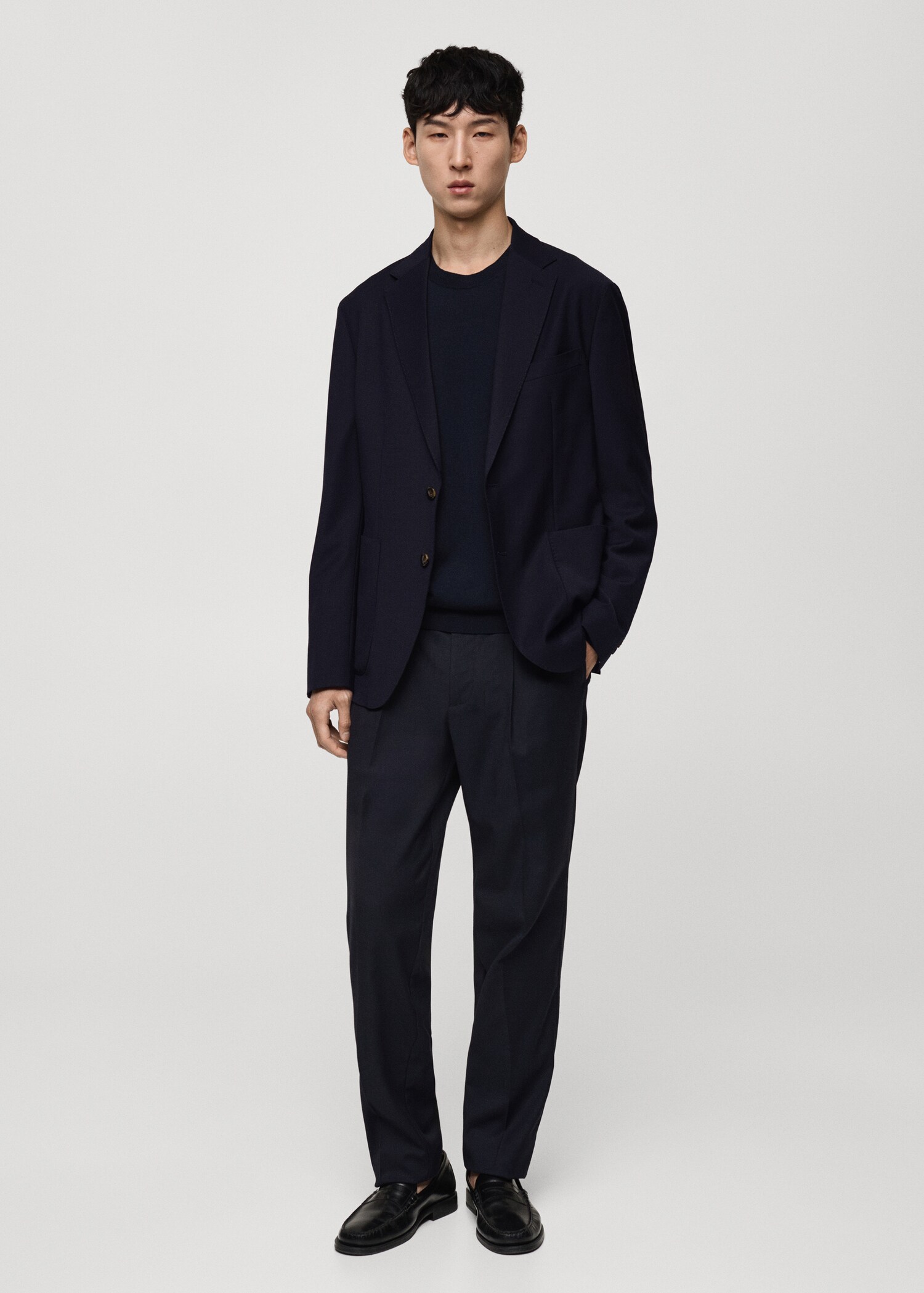 Americana llana slim fit butxaques - Pla general
