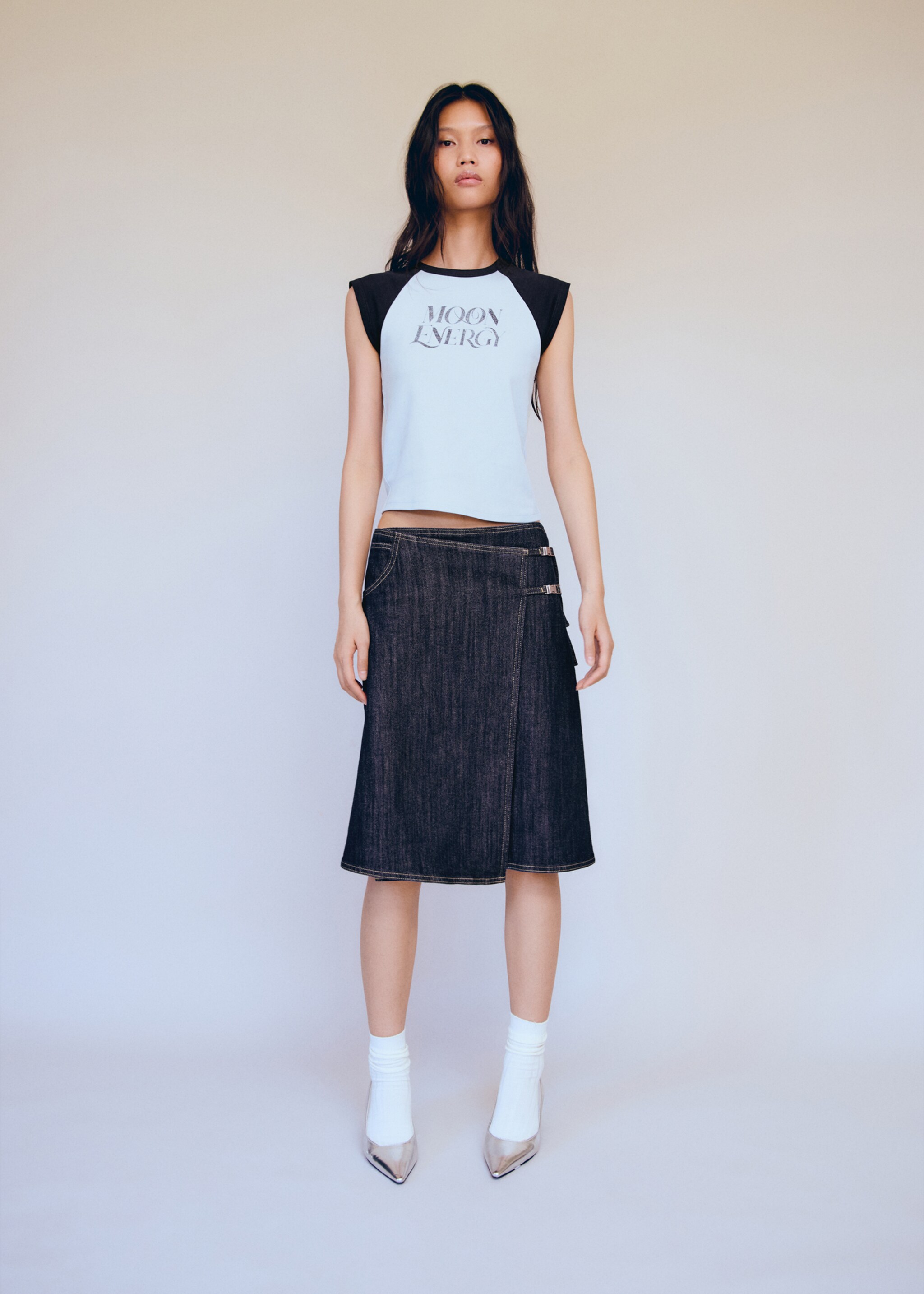 Printed cotton-blend T-shirt - General plane, Blue. Ref: 77006355-00.