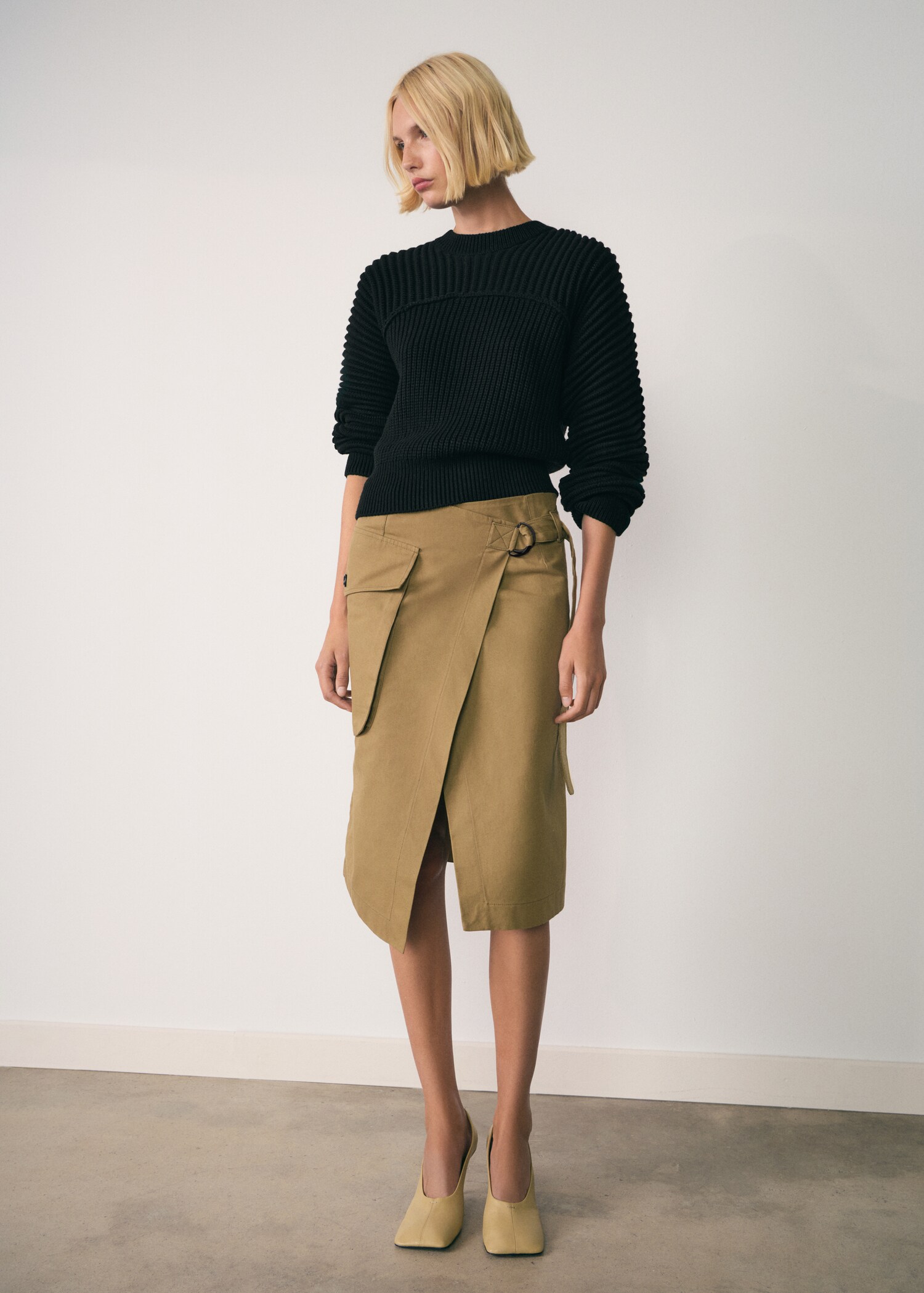 Strickpullover mit Ballonärmel - Allgemeine Ansicht