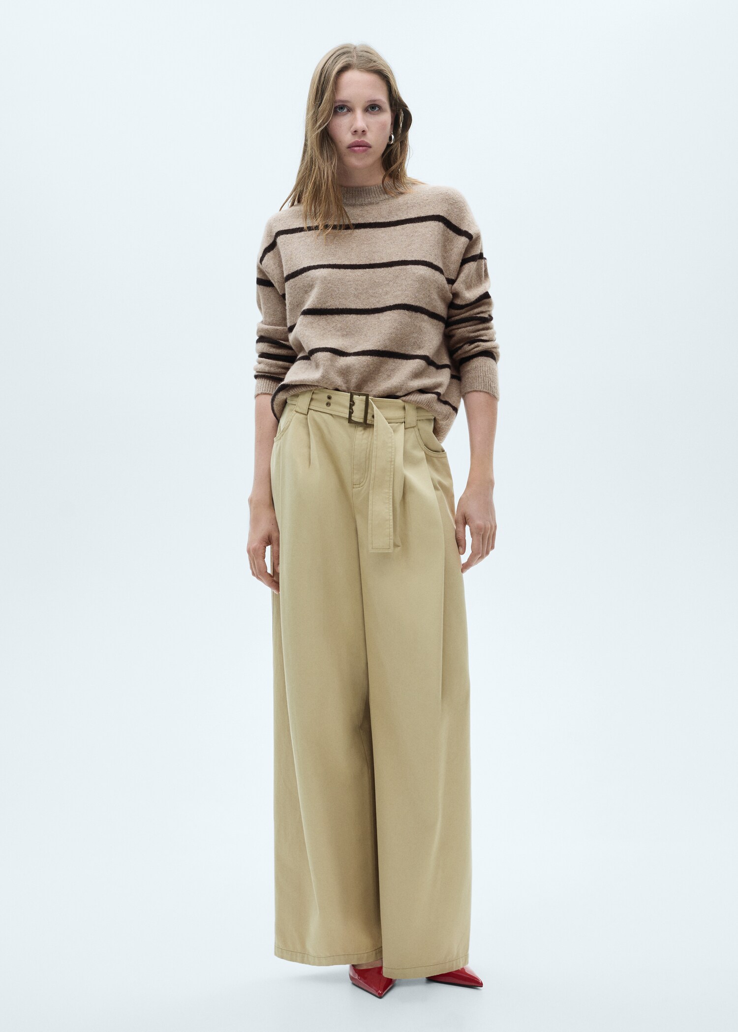 Knit striped sweater - General plane