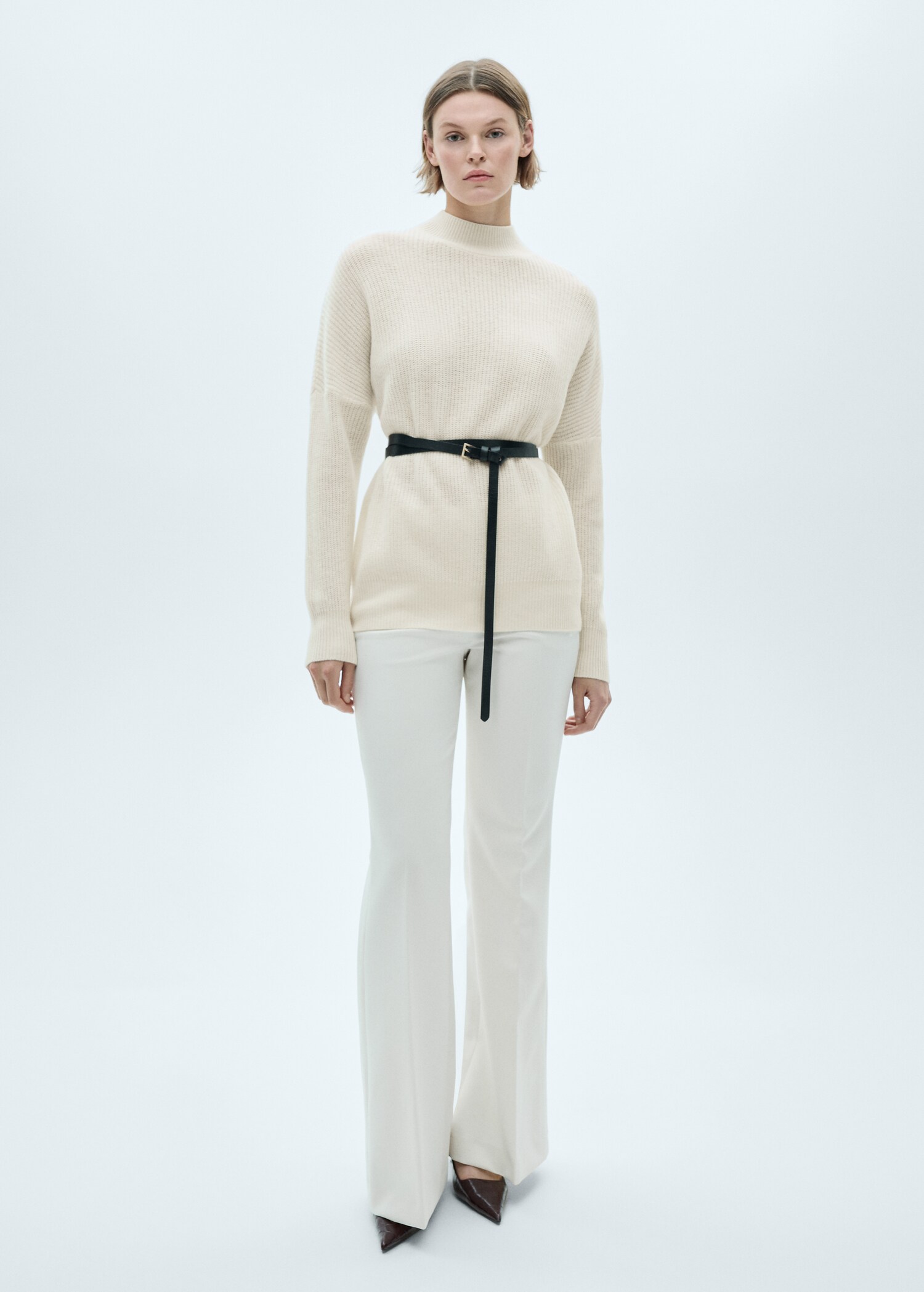 Pull-over en laine oversize - Plan général