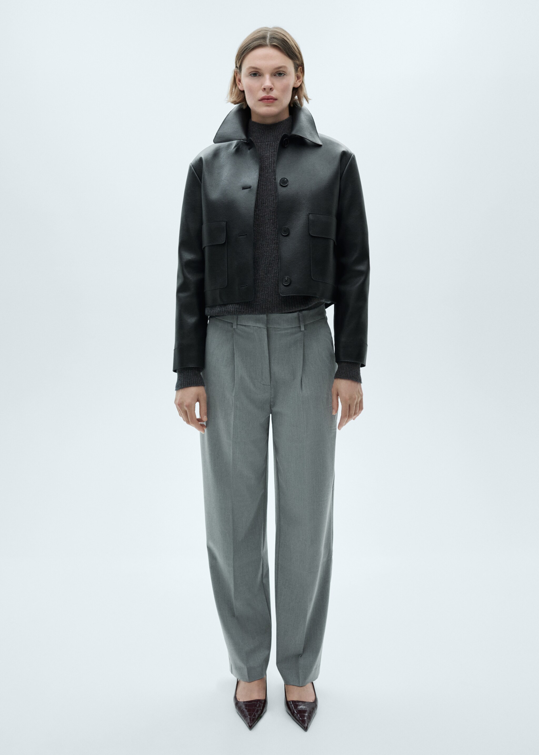 Oversized-Baumwollpullover - Allgemeine Ansicht, Anthrazit. Ref: 77007722-00.