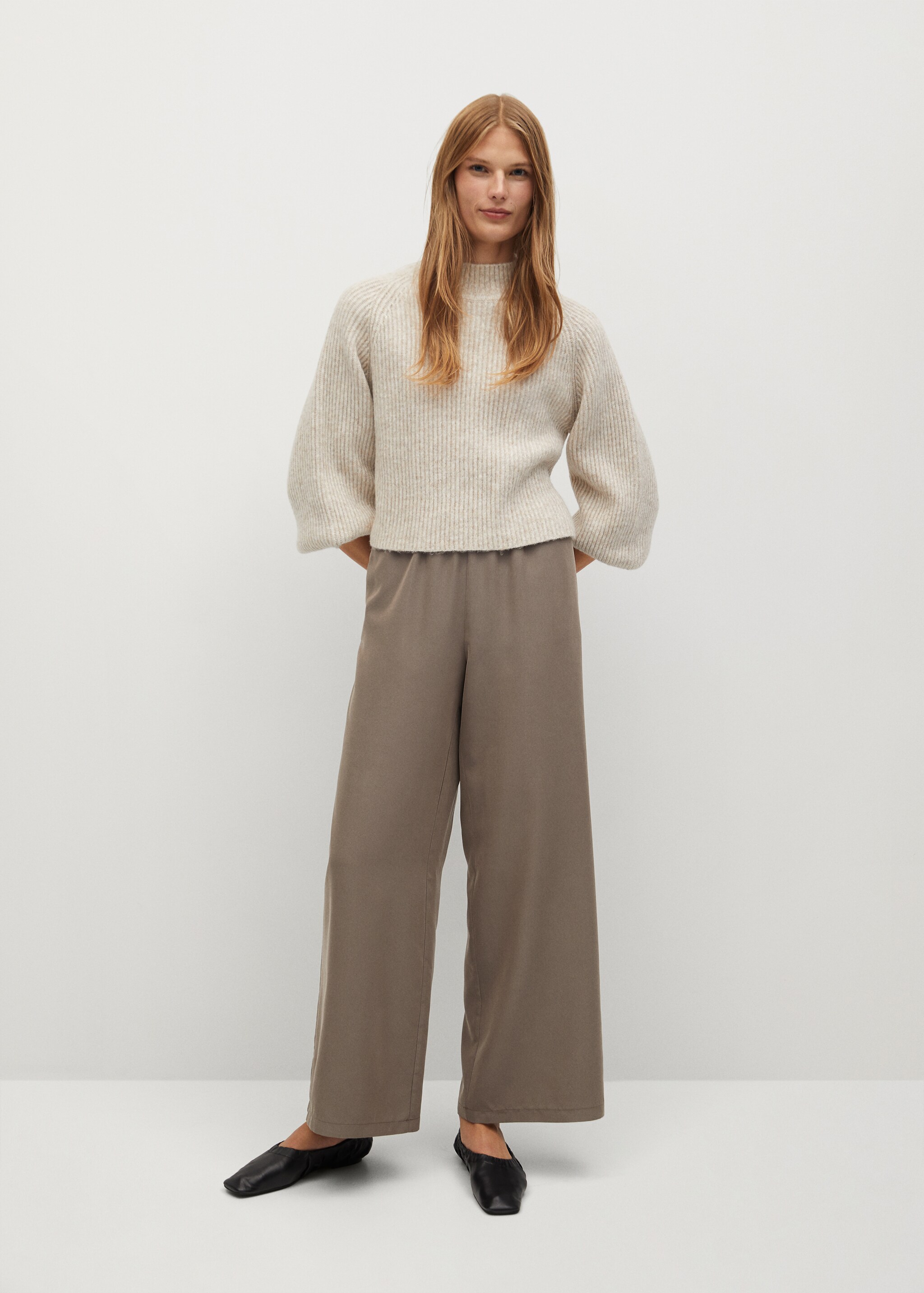 Pantalón raya wideleg - Plano general