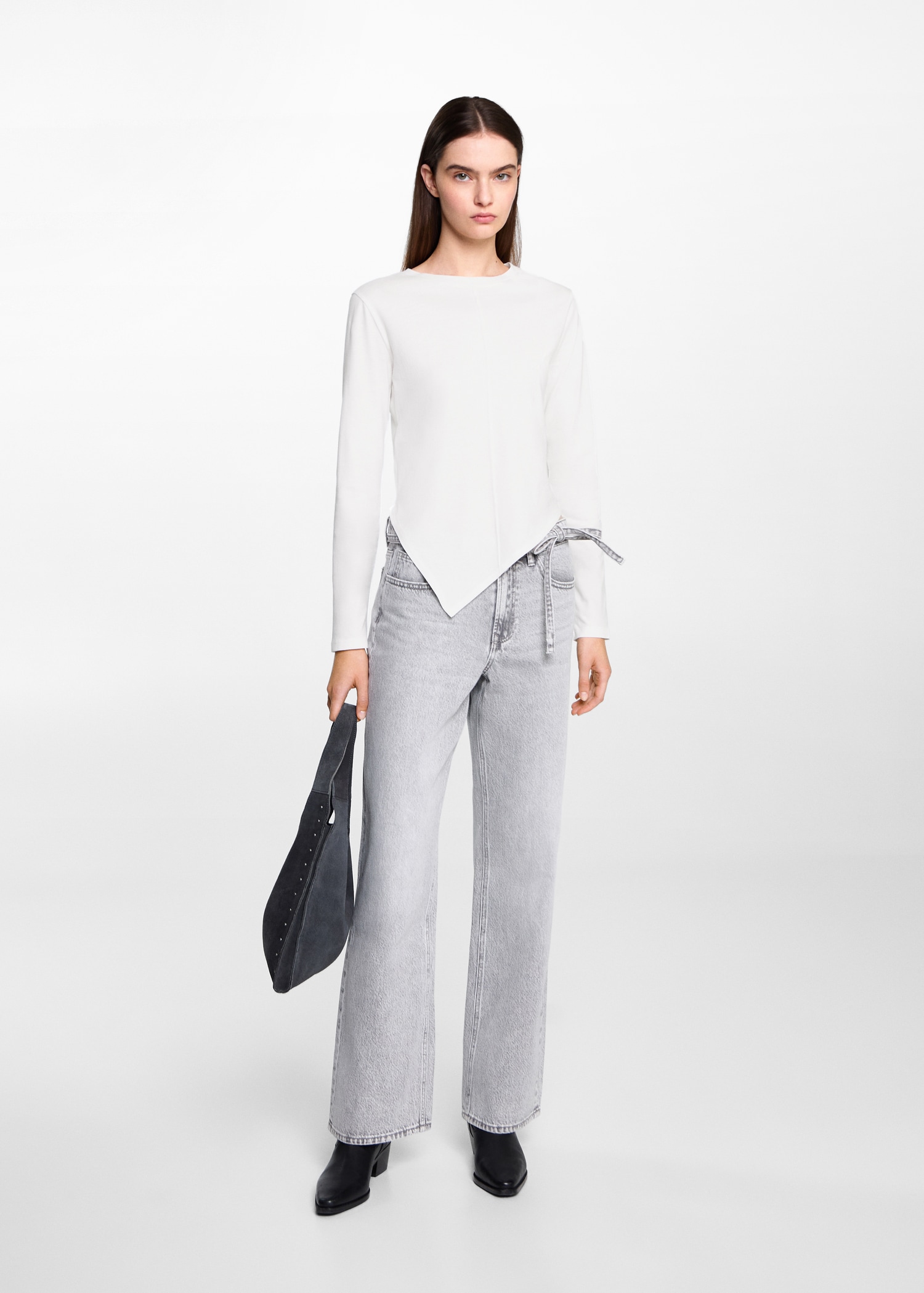 Asymmetric hem T-shirt - General plane