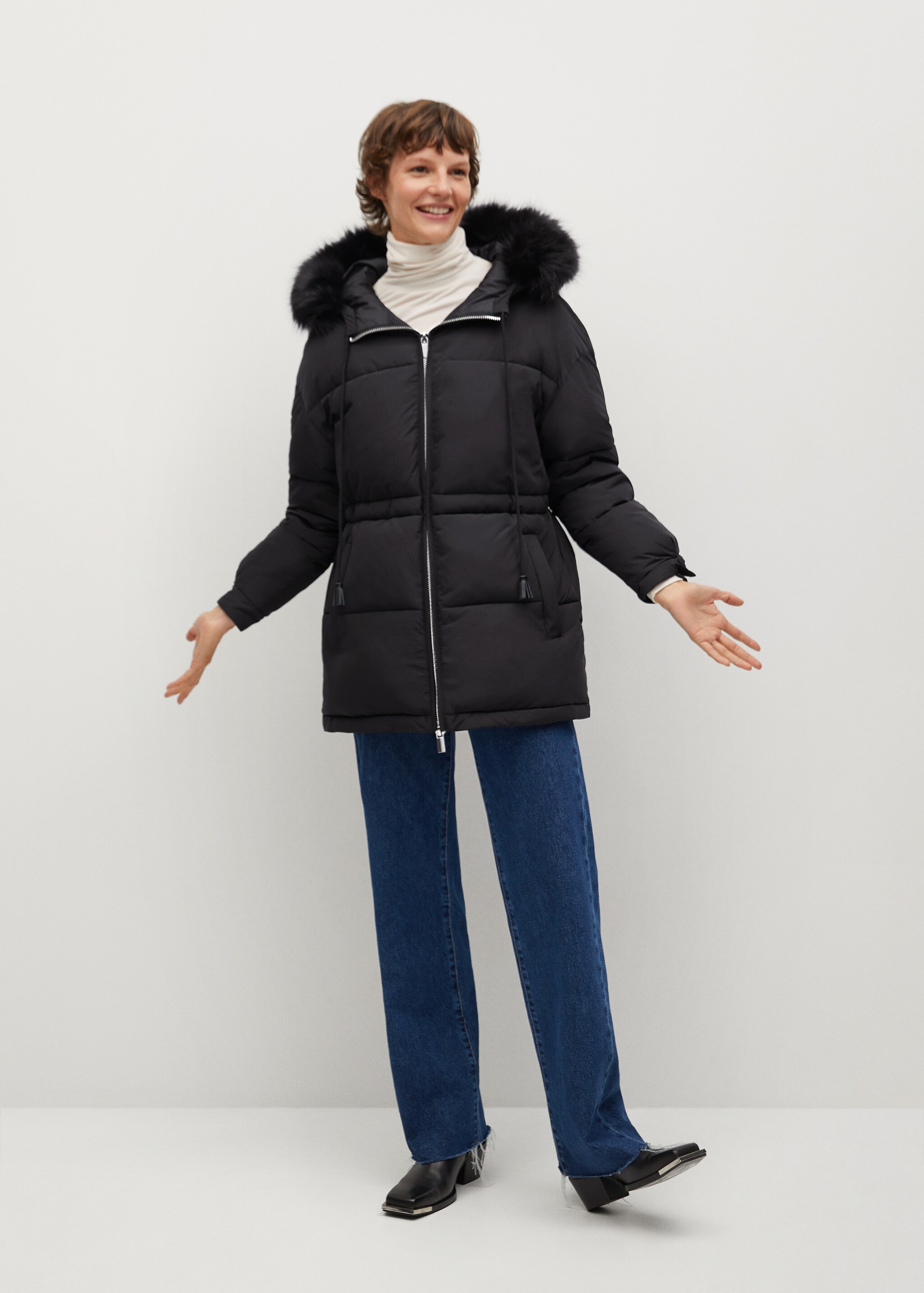 Anorak acolchado capucha - Plano general