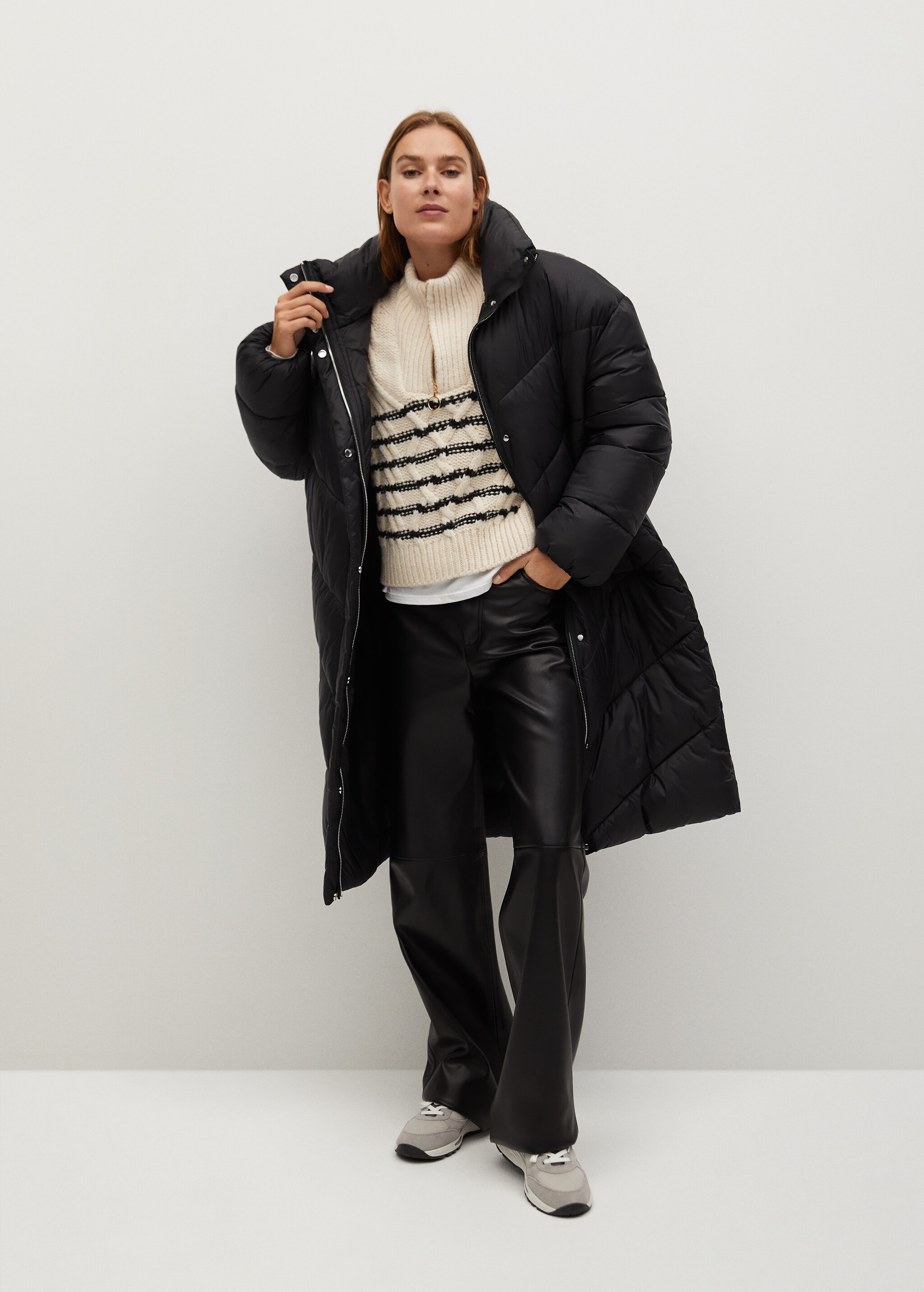 Prošívaný anorak oversize - Celkový náhled