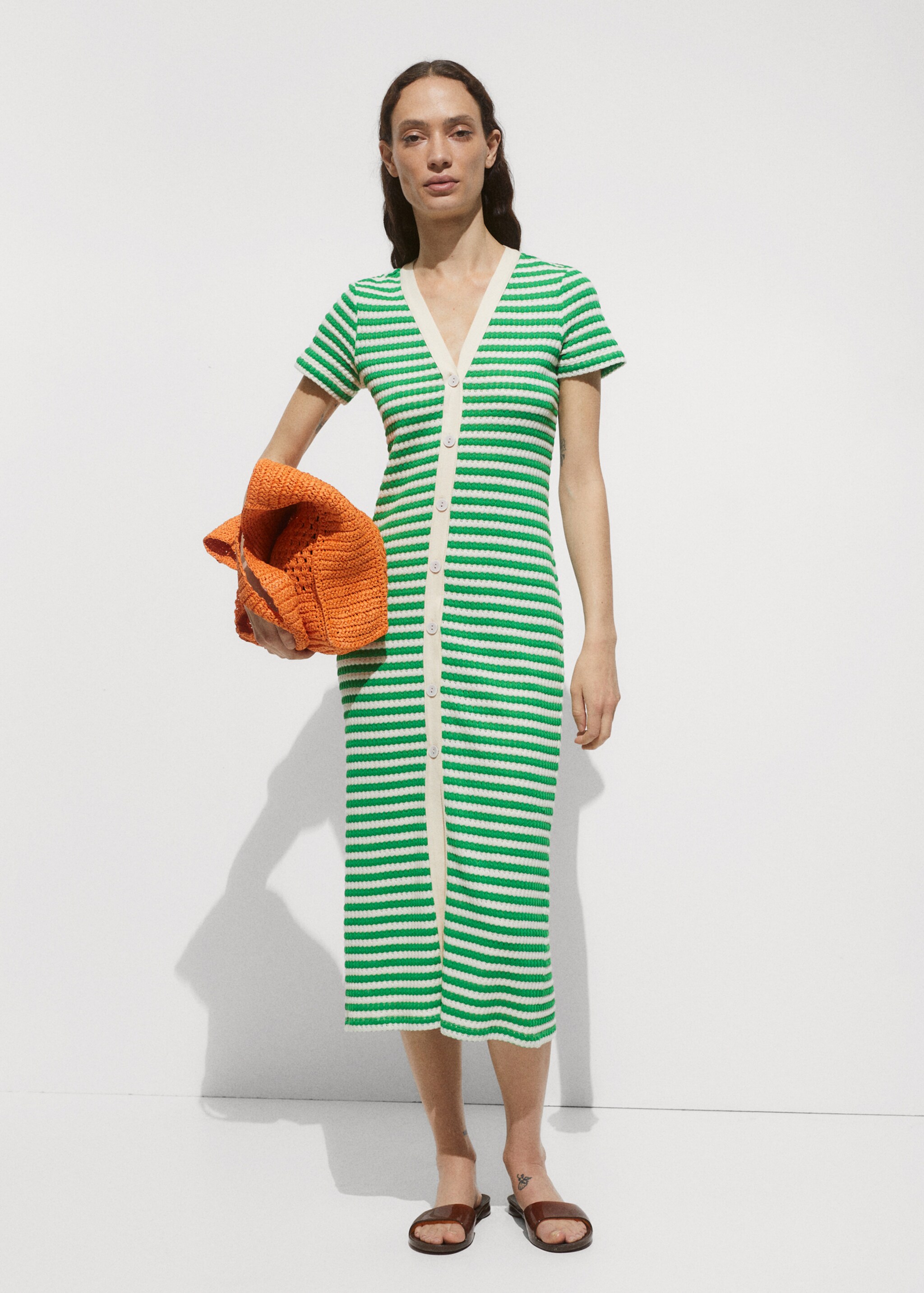 Button crochet dress - General plane