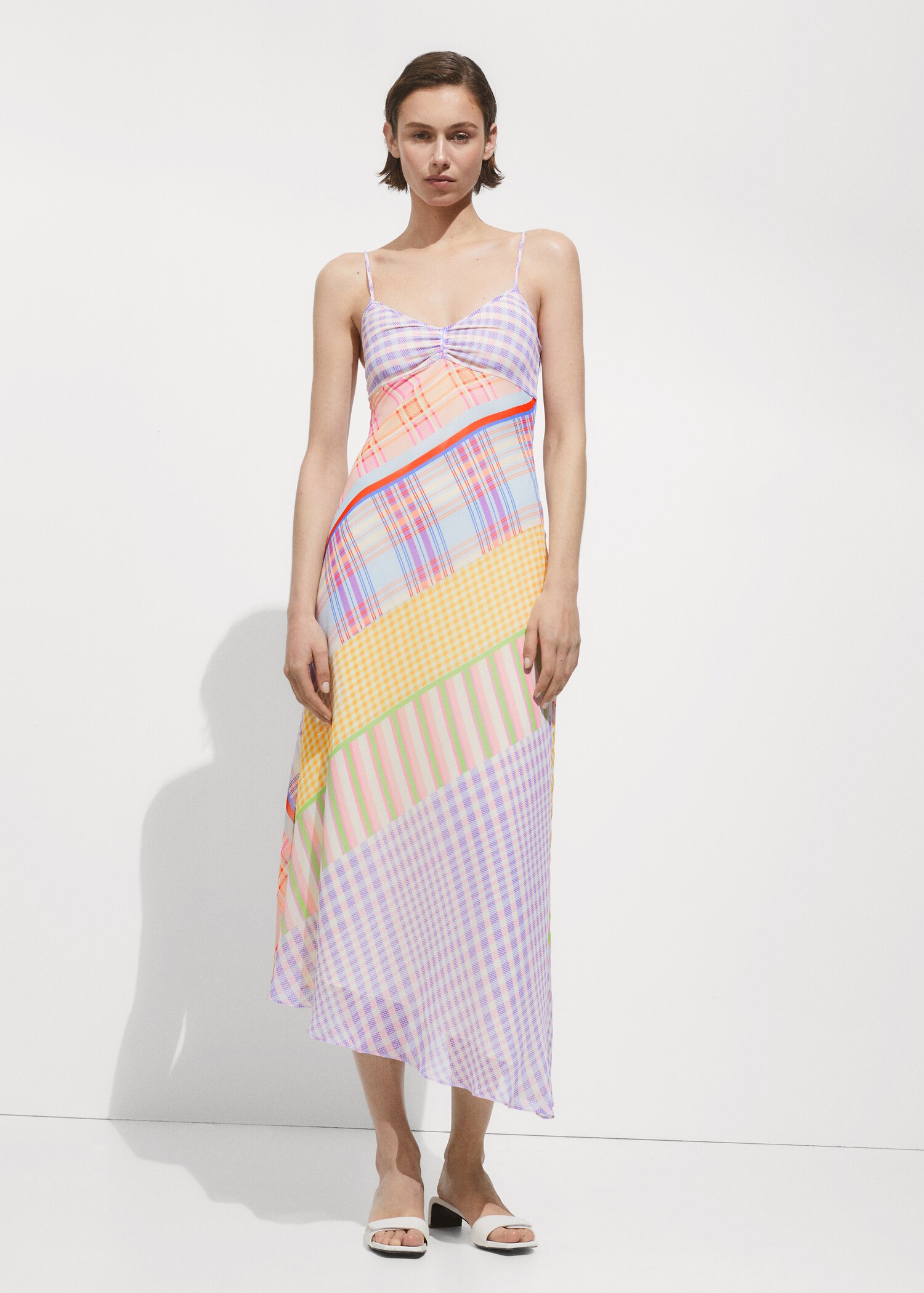 Printed strap dress - General plane