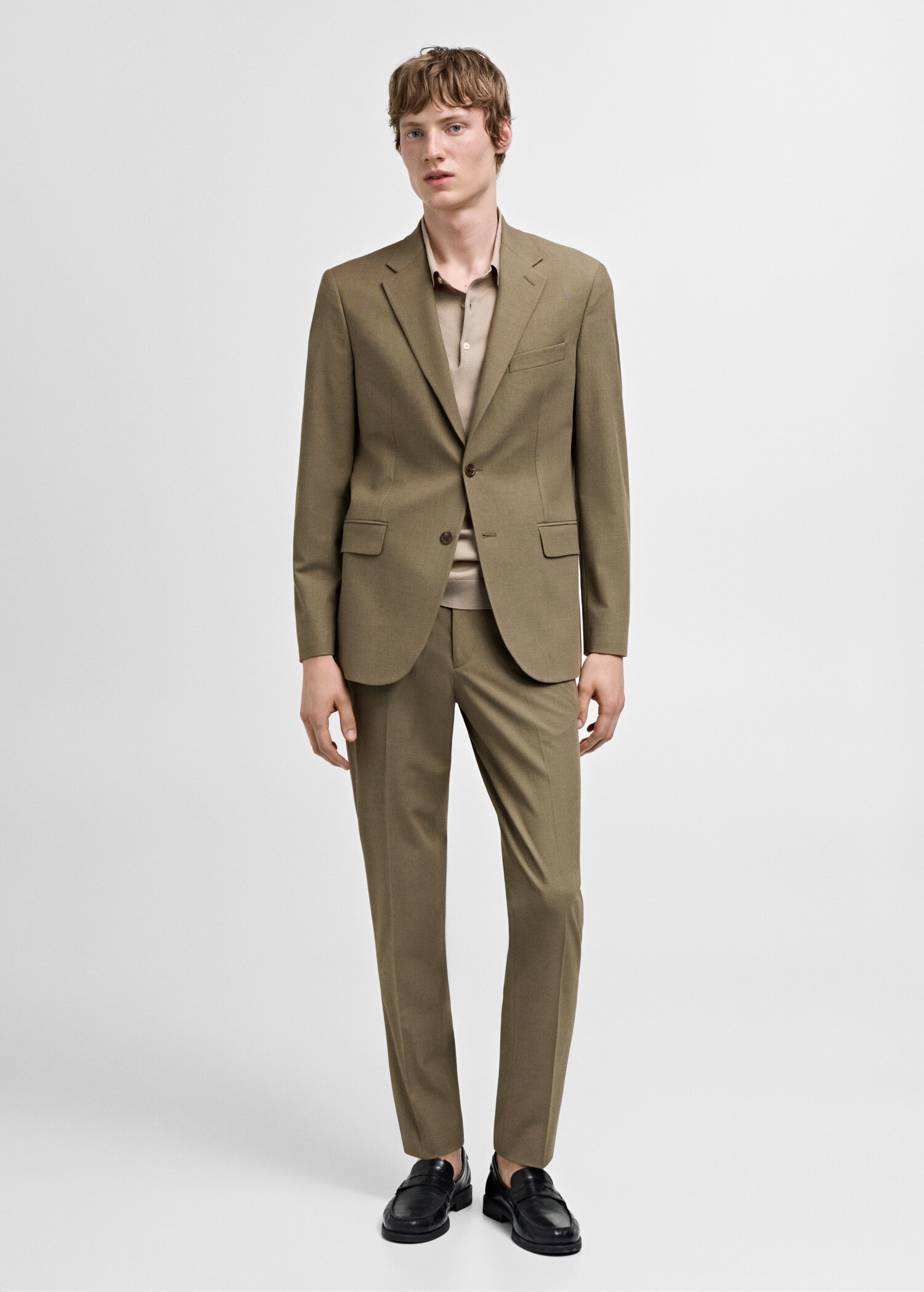 Americana traje slim fit tejido comfort stretch - Plano general