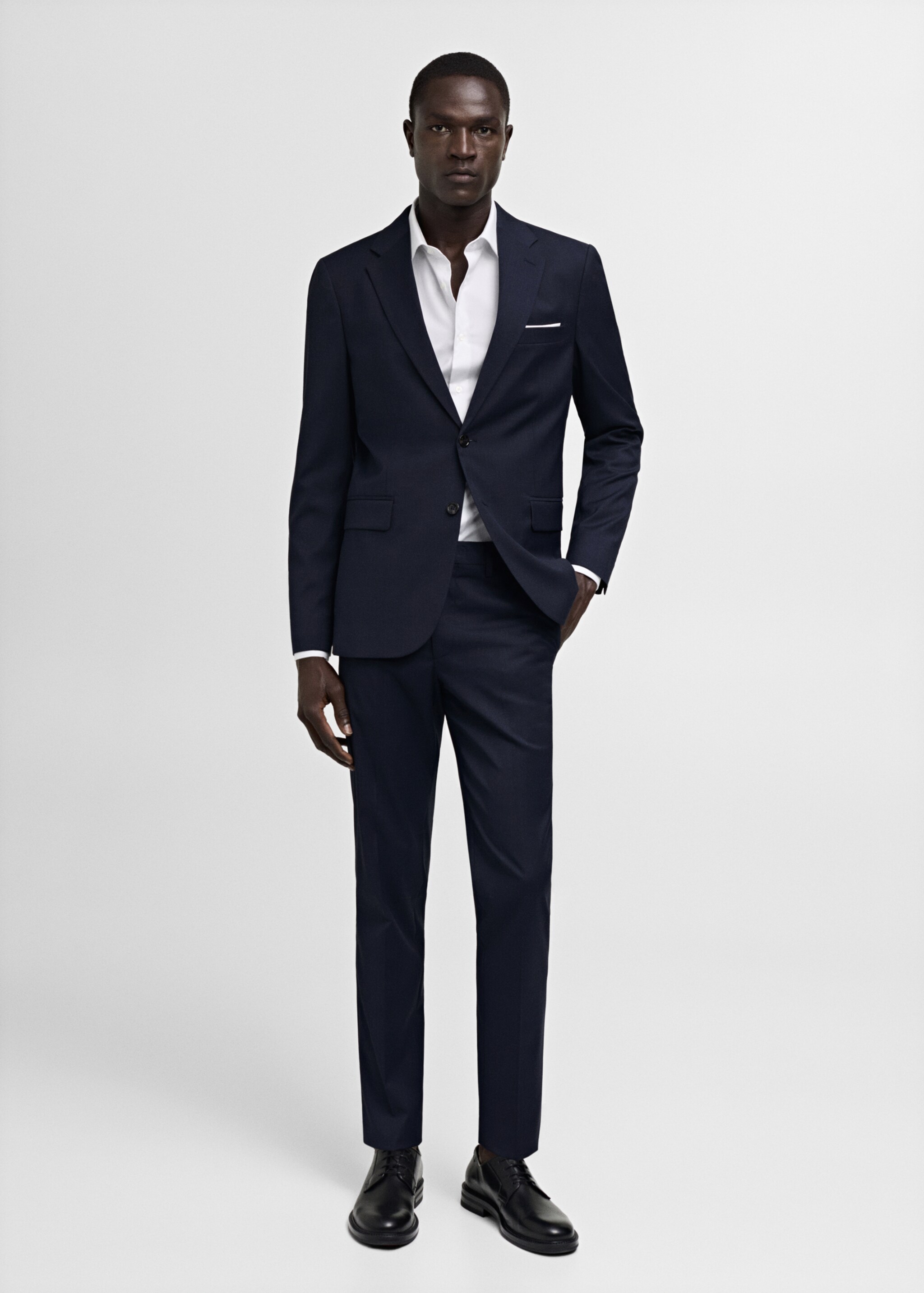 Oblekové sako Milan slim fit - Celkový náhled, Námořnická modrá. Ref: 77010584-00.