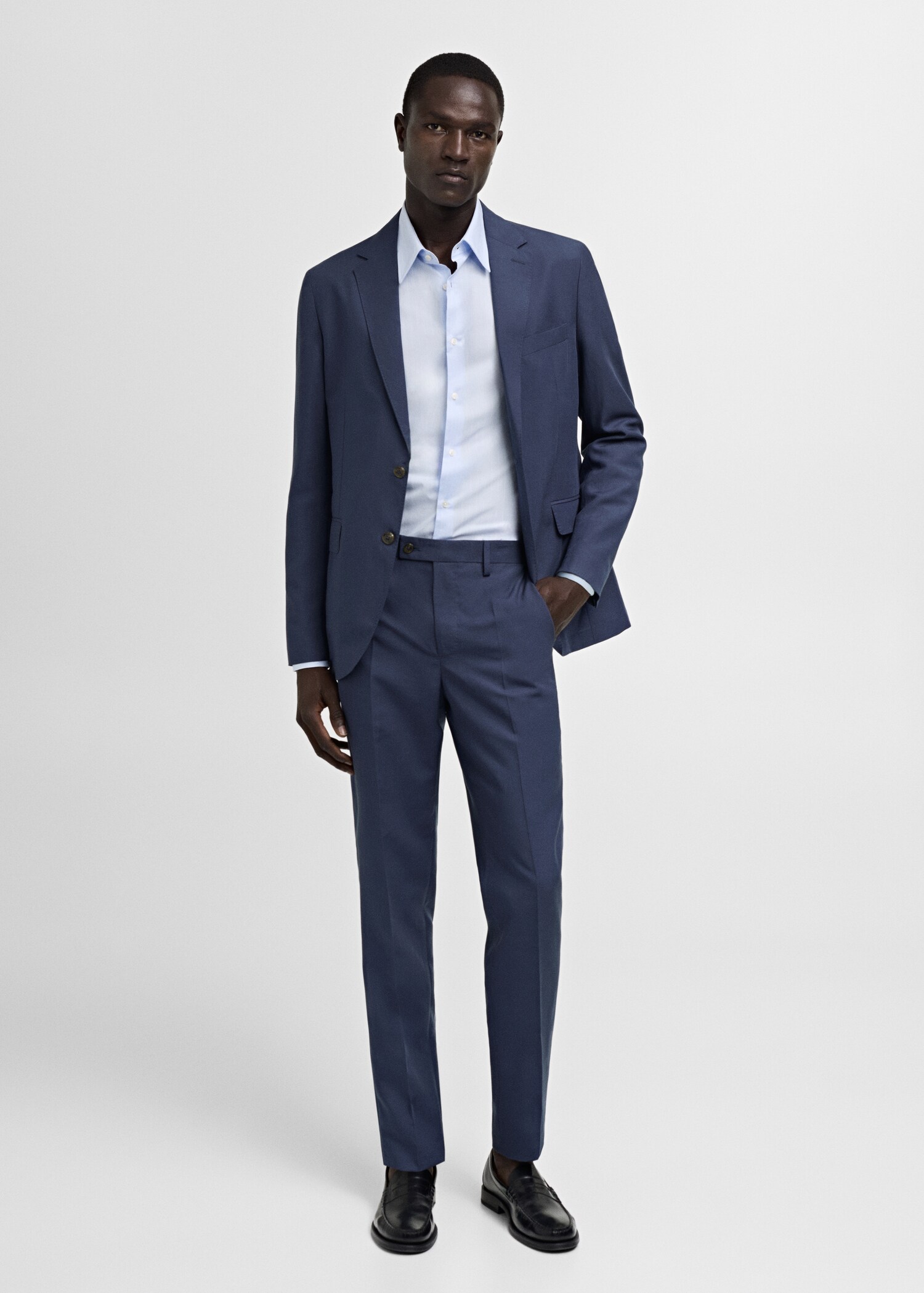 Americana traje slim fit tejido comfort stretch - Plano general