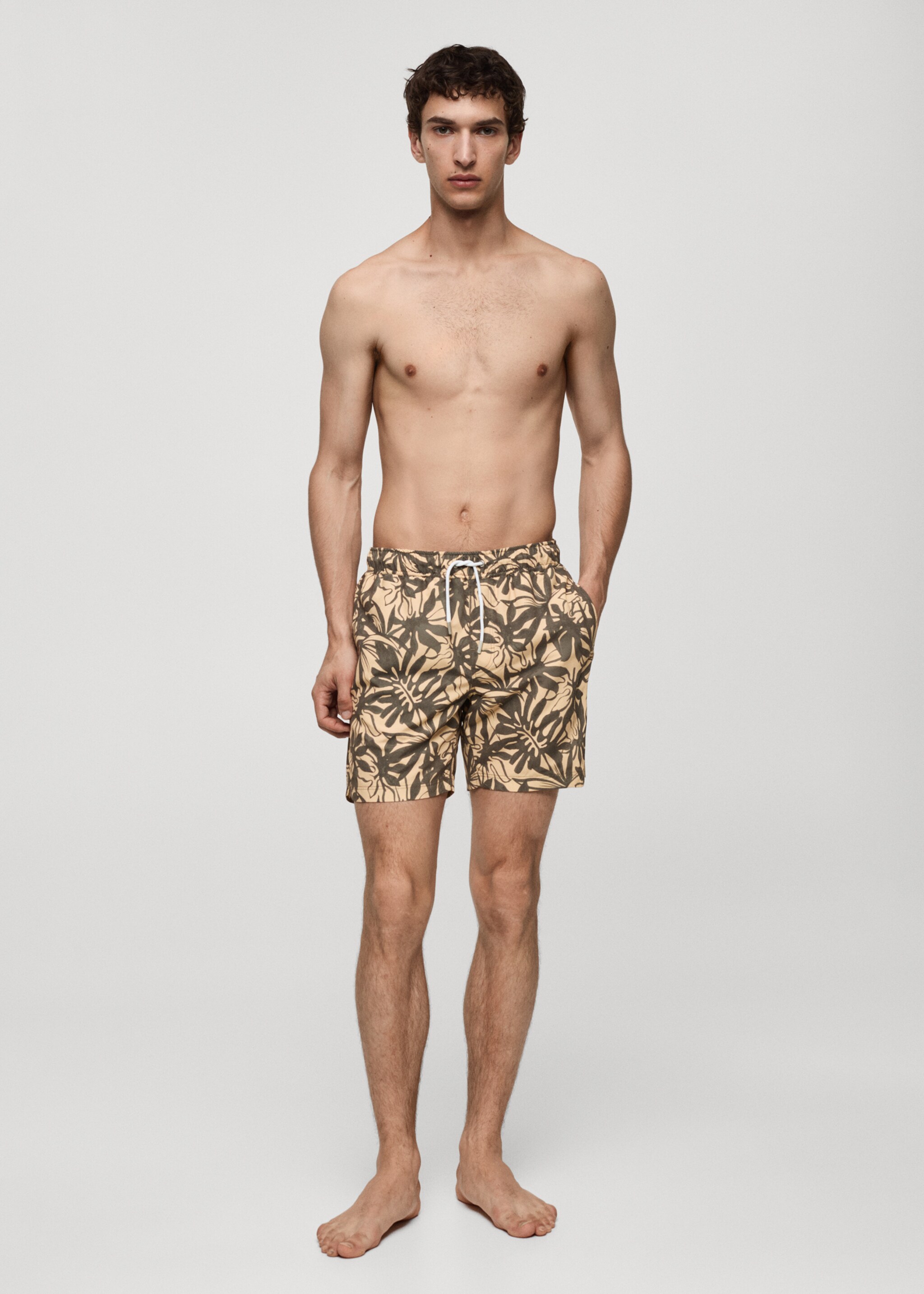 Floral print swimsuit - General plane