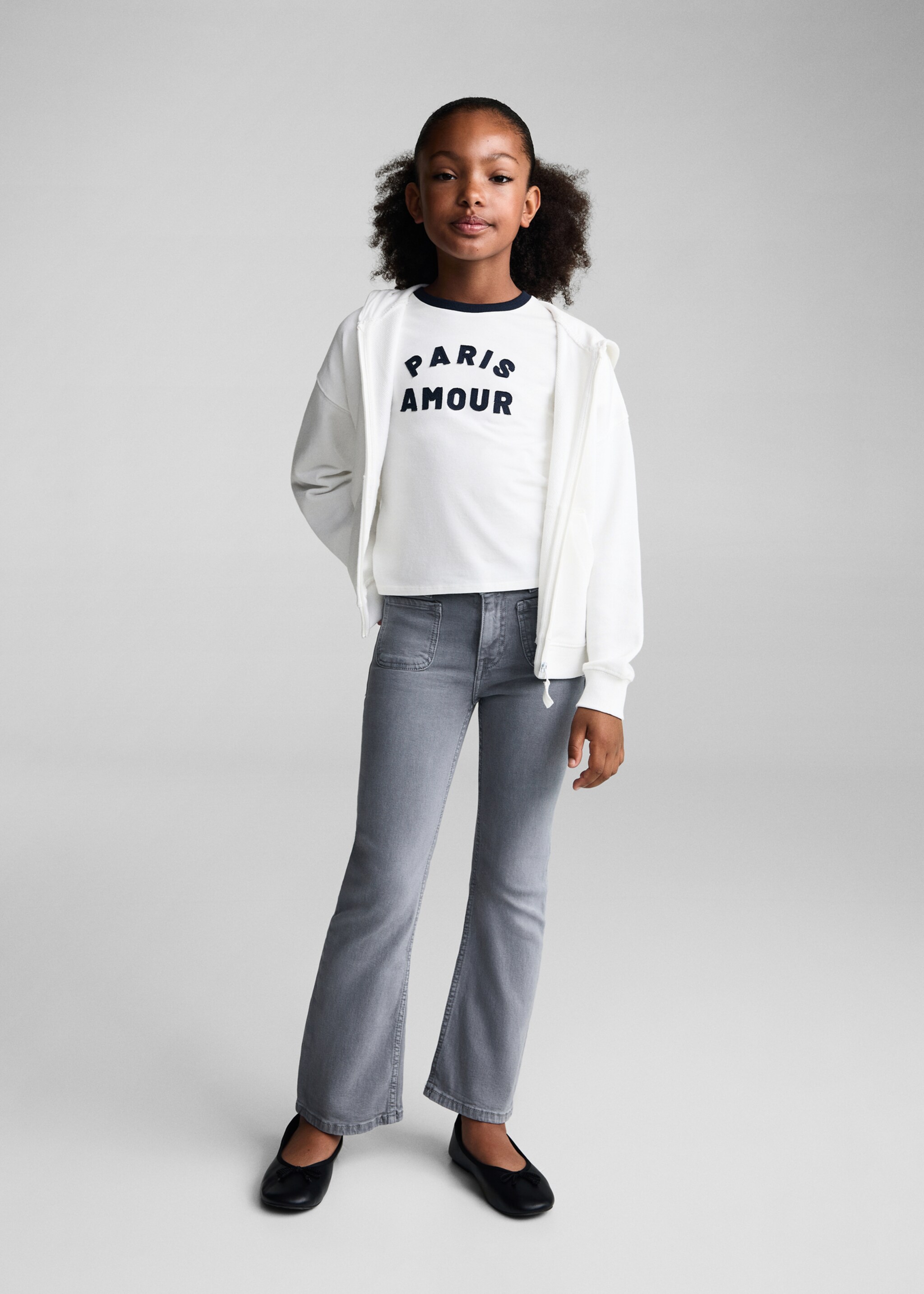 Flared jeans with pocket - General plane, Blue. Ref: 77012541-00.