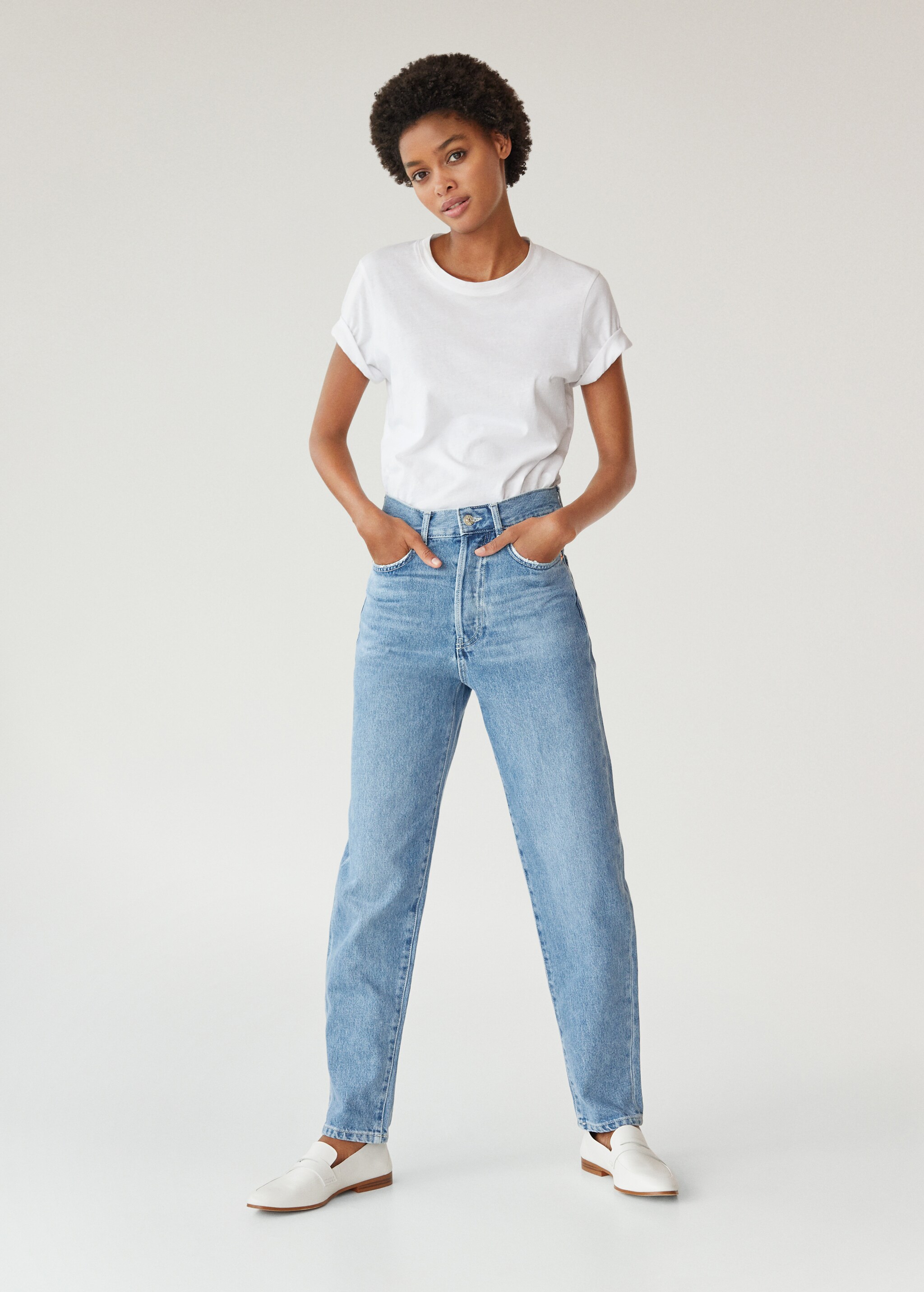 Jeans slouchy high waist - Plano general
