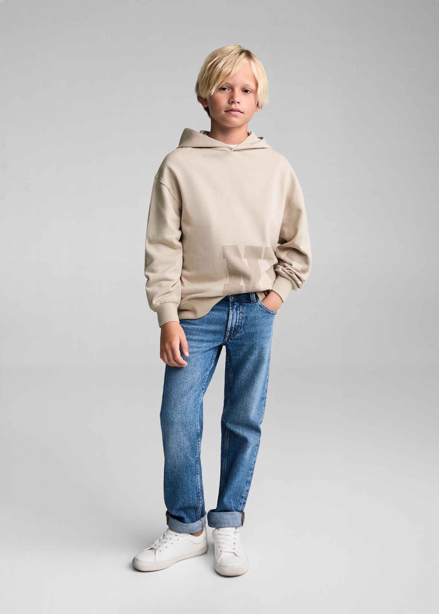 Sweat-shirt coton imprimé - Plan général