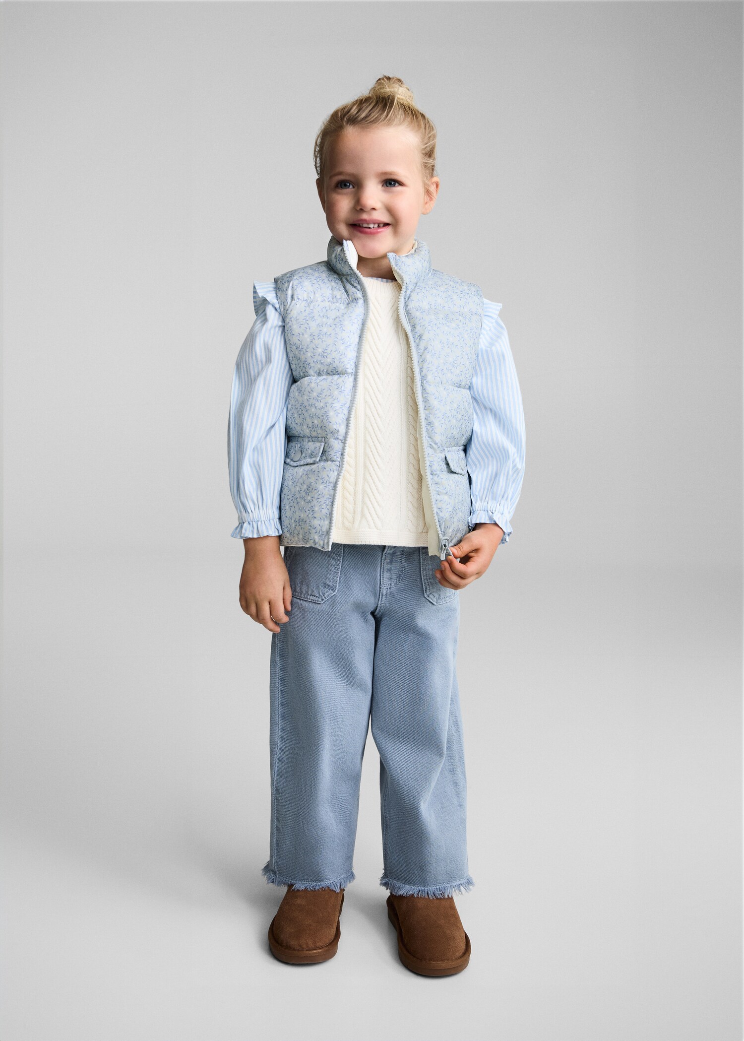 Reversible quilted gilet - General plane