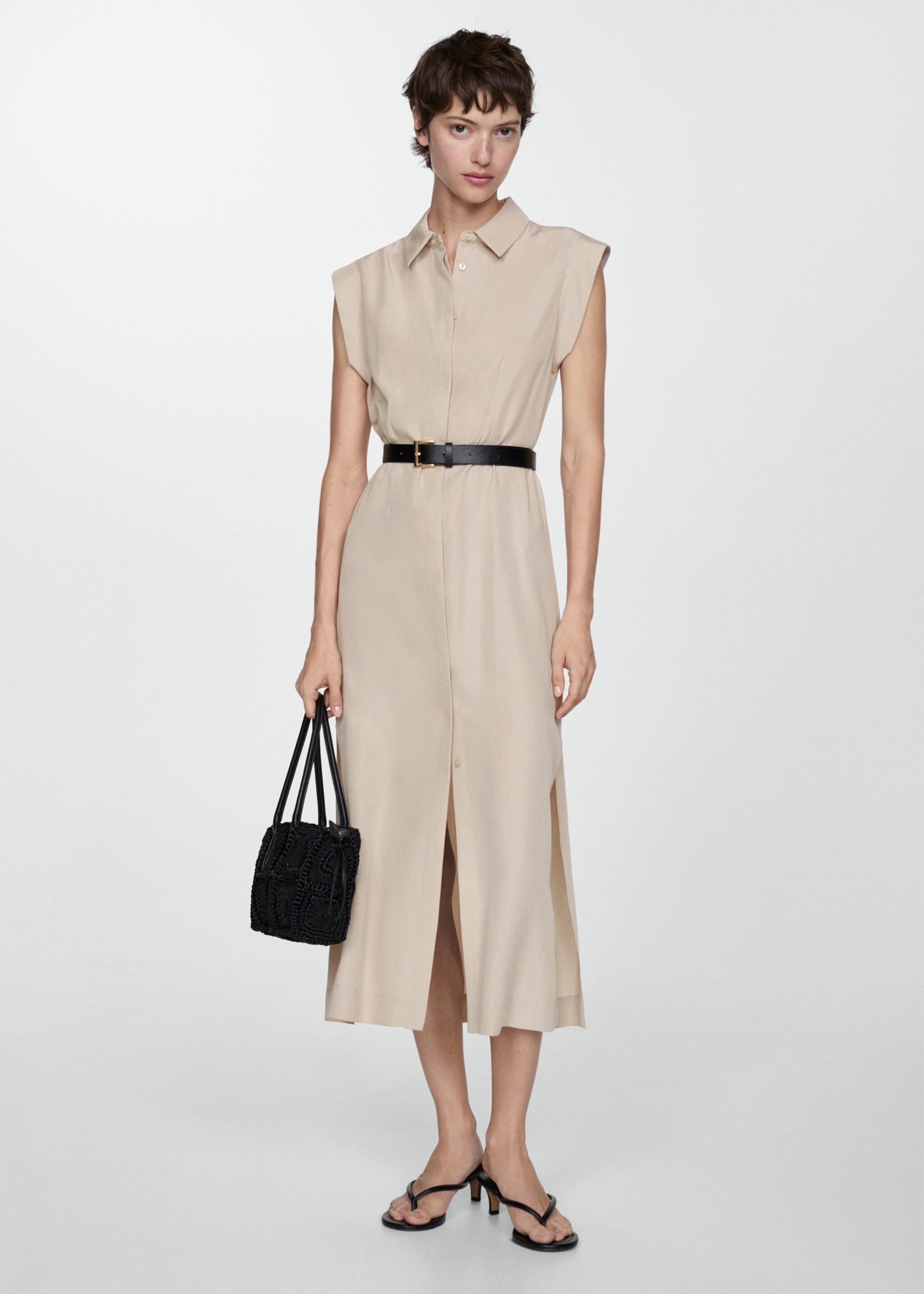 Robe Lyocell ceinture - Plan général