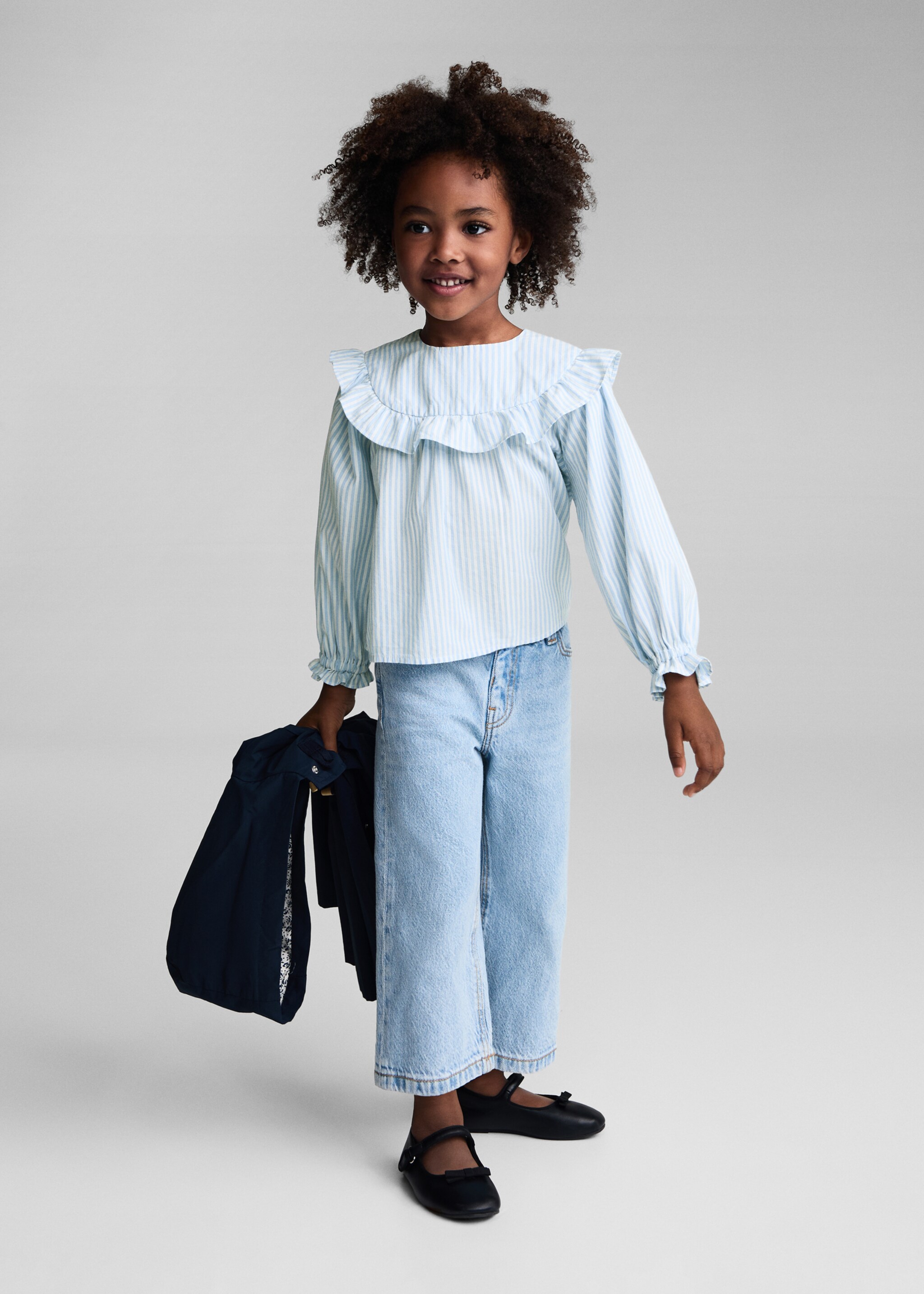 Blouse imprimée rayures - Plan général