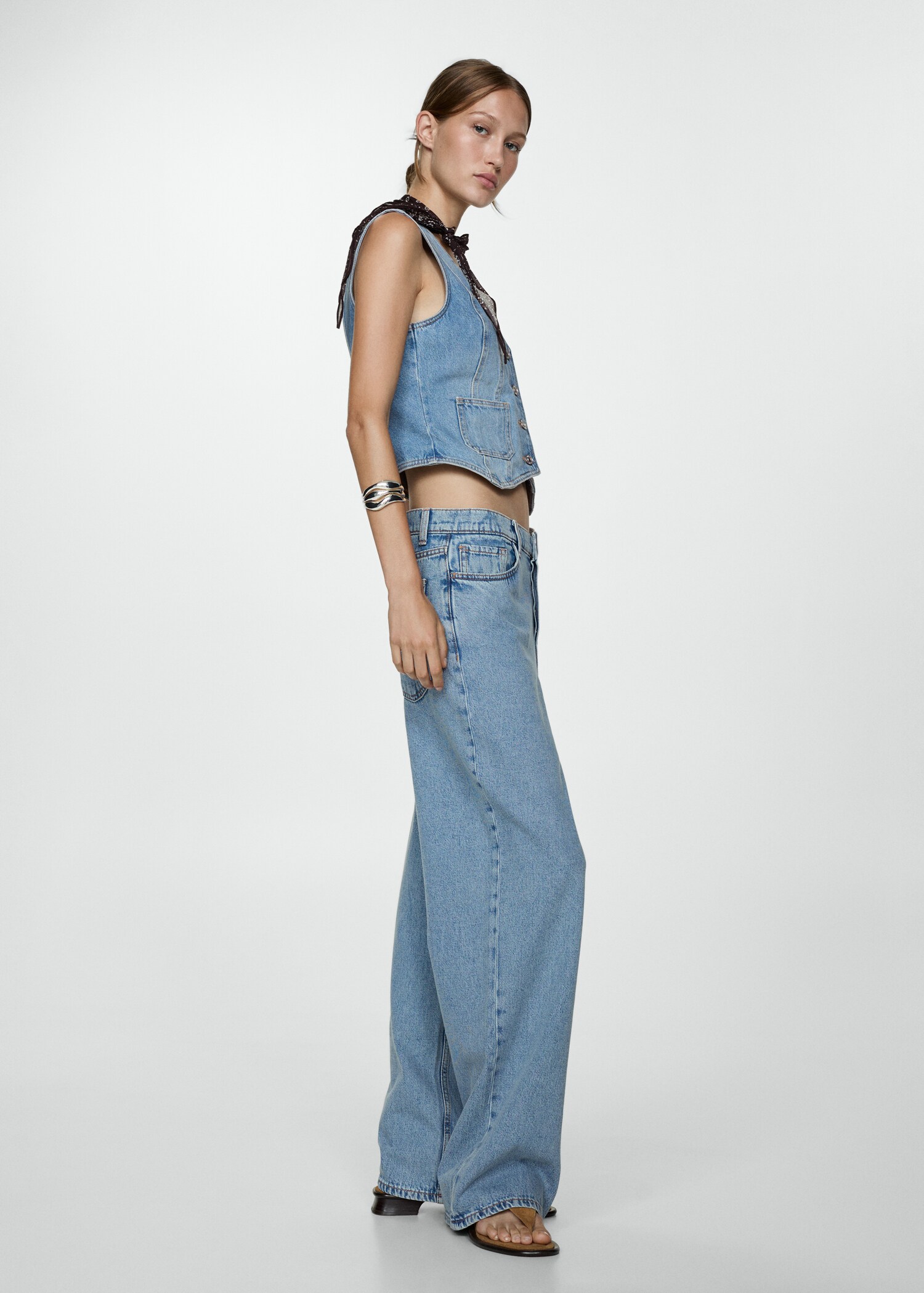 Jean wideleg loose taille basse - Plan général
